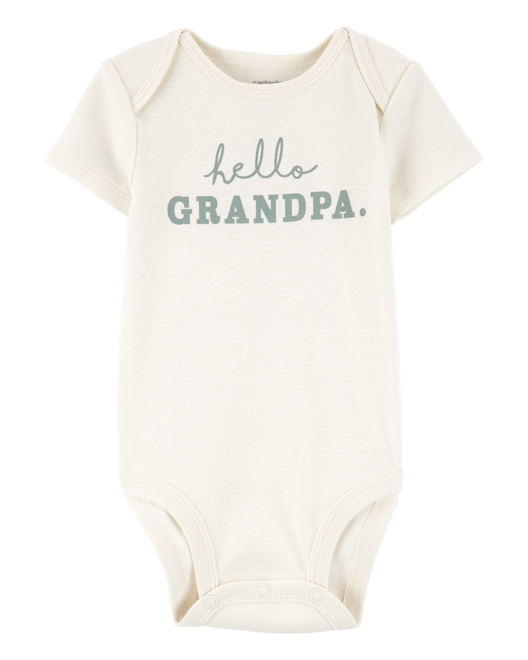 Baby Hello Grandpa Announcement Bodysuit