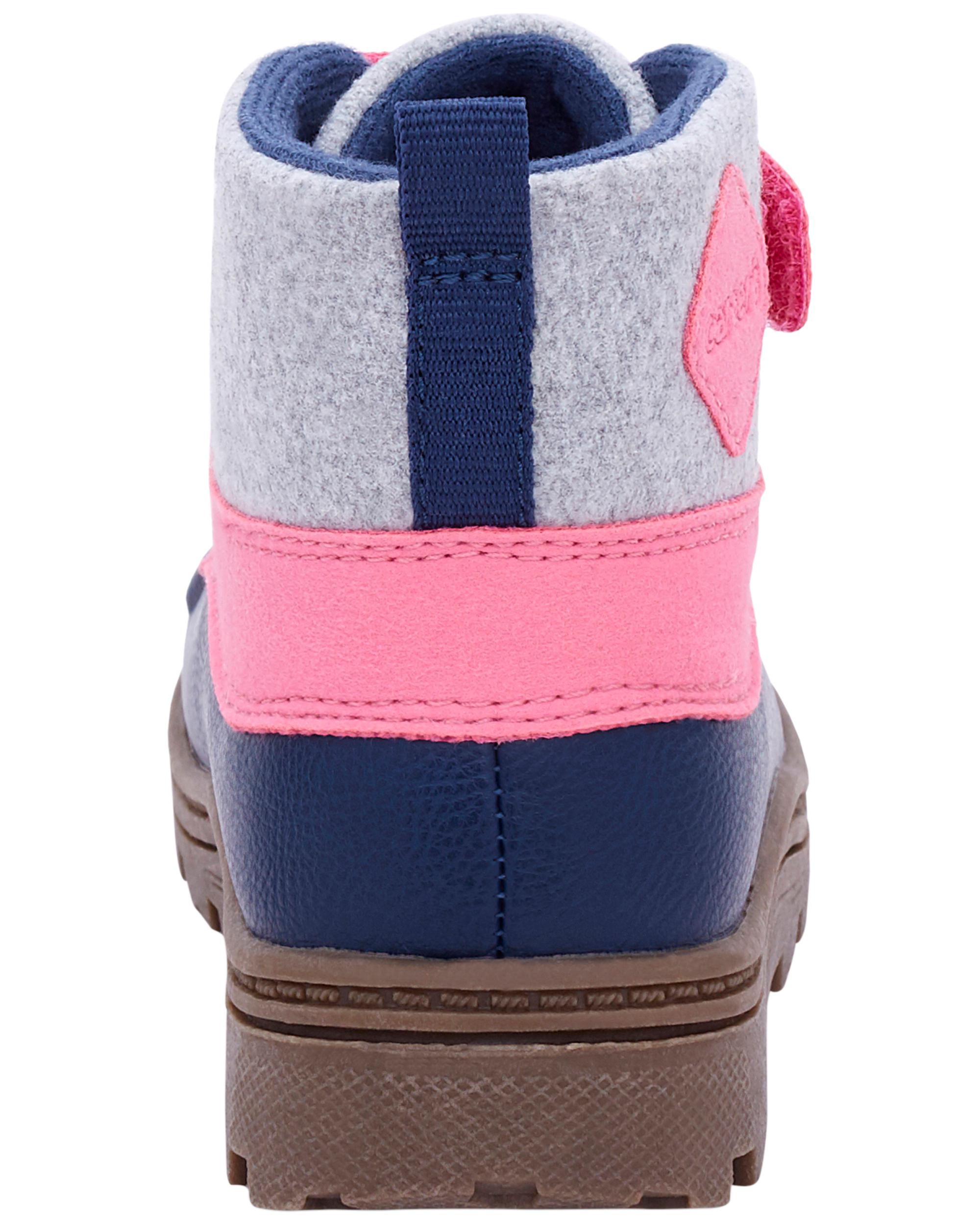 Pink and grey sale duck boots