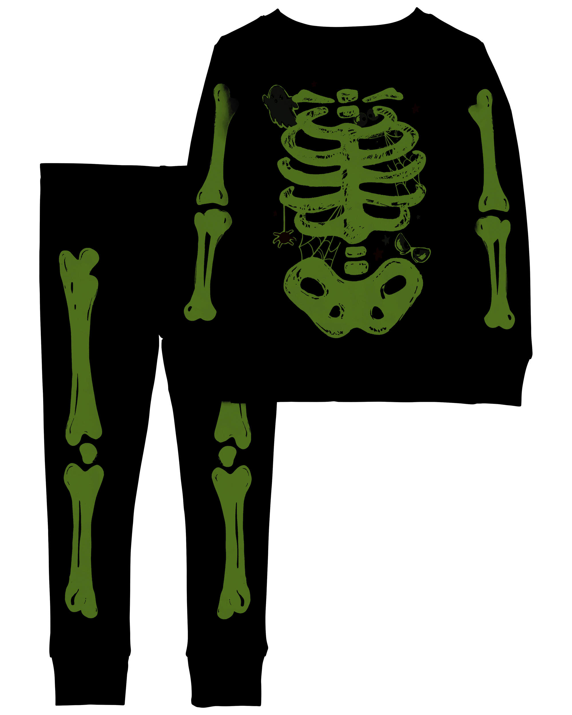 Baby 2-Piece Halloween Skeleton 100% Snug Fit Cotton Pyjamas
