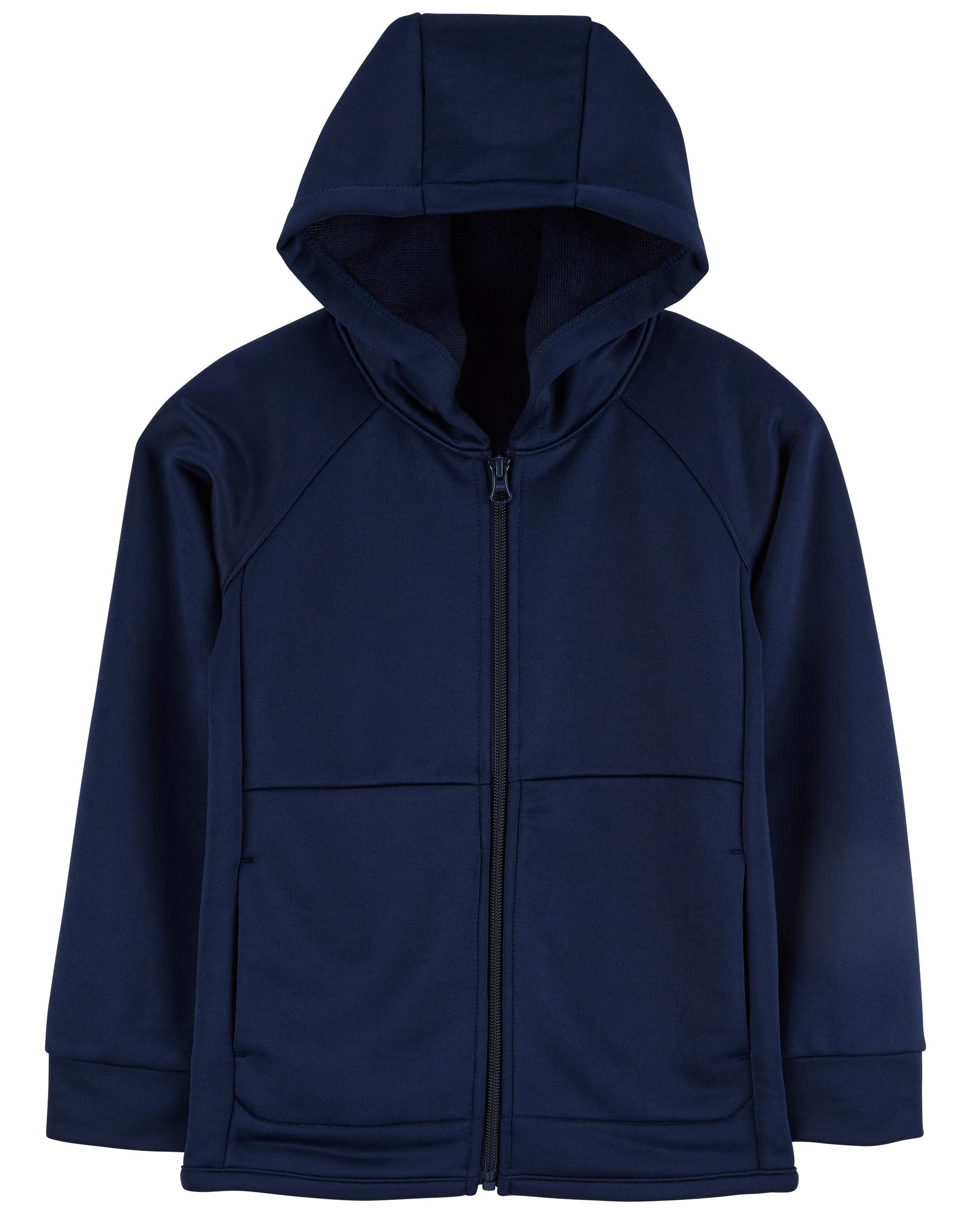 Childrens navy zip up on sale hoodie