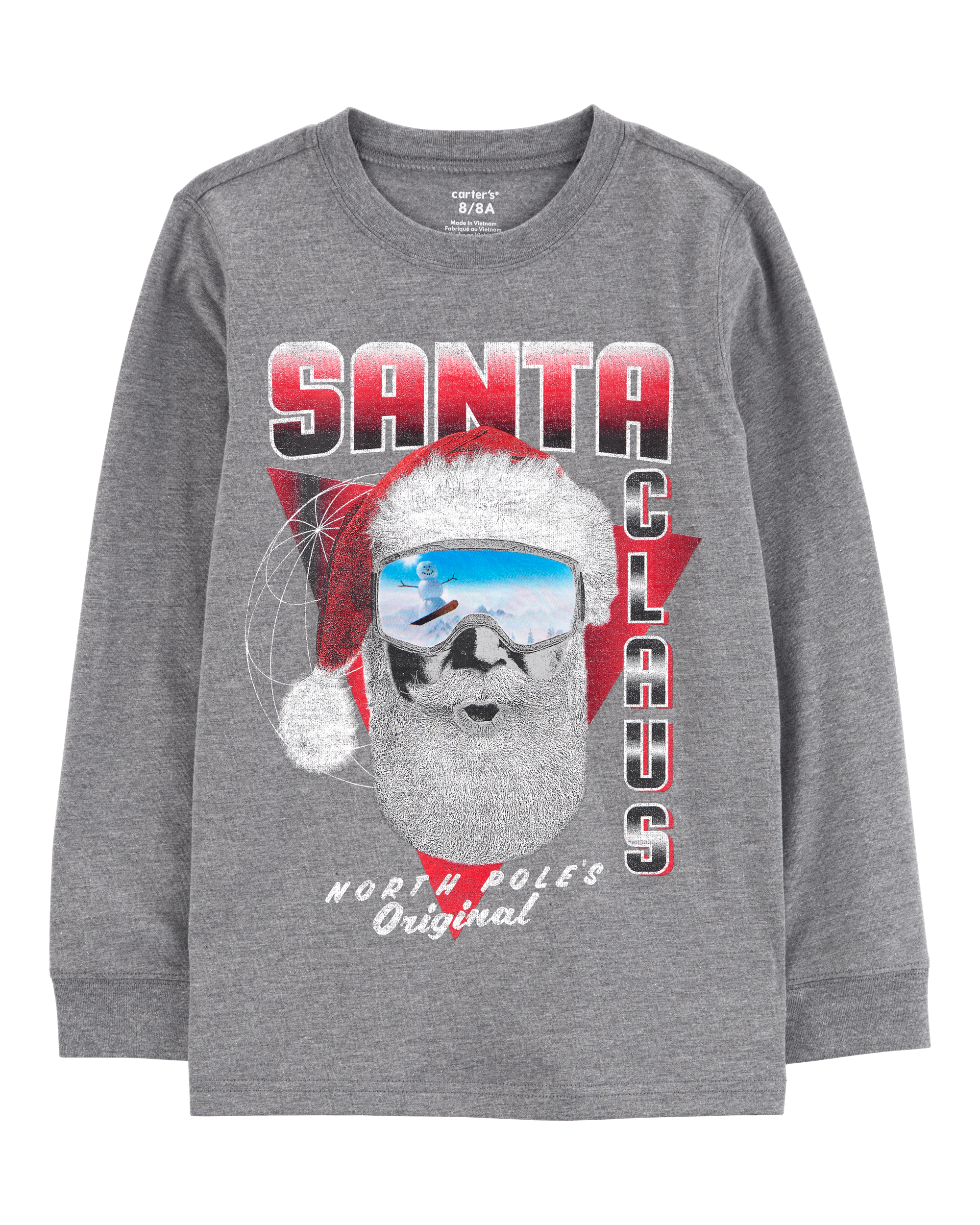 Kid Santa Dinosaur Graphic Tee