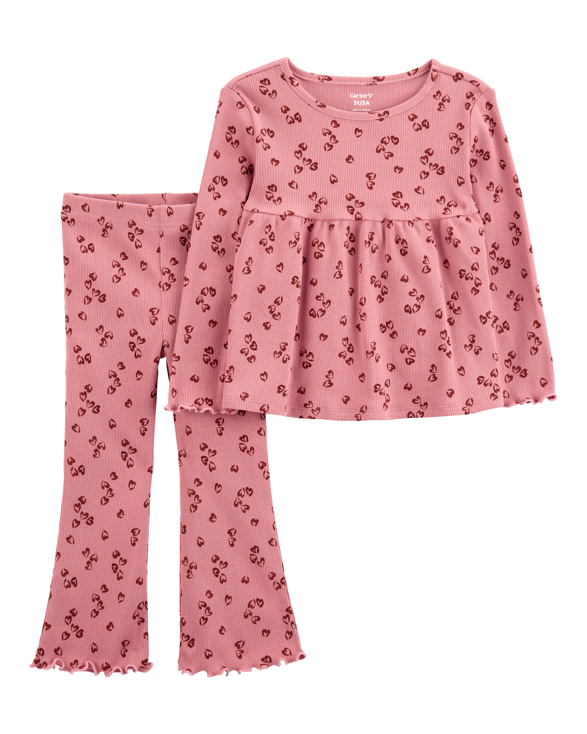 Baby 2-Piece Floral Top & Flare Legging Set