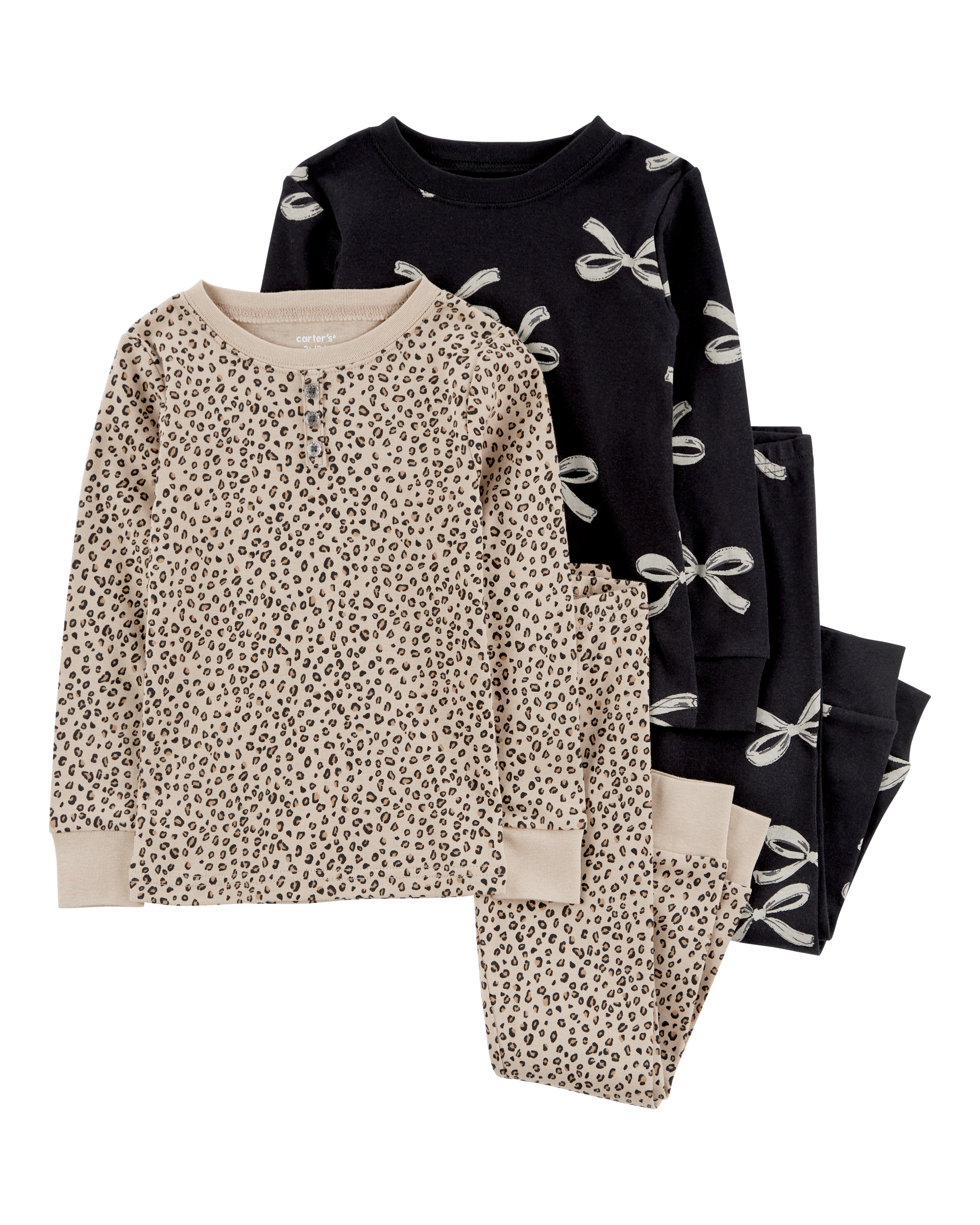 Toddler 2-Piece Leopard Print 100% Snug Fit Cotton Pyjamas