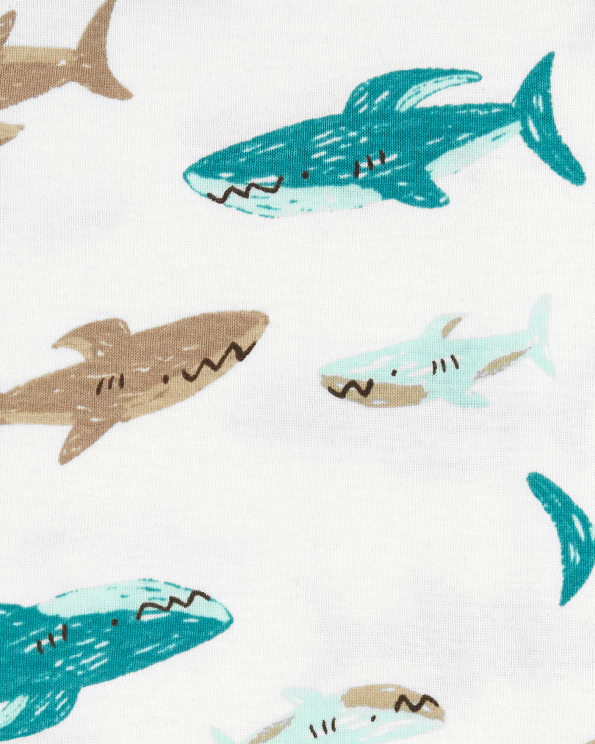 Baby 2-Pack Shark Print Pyjamas Set