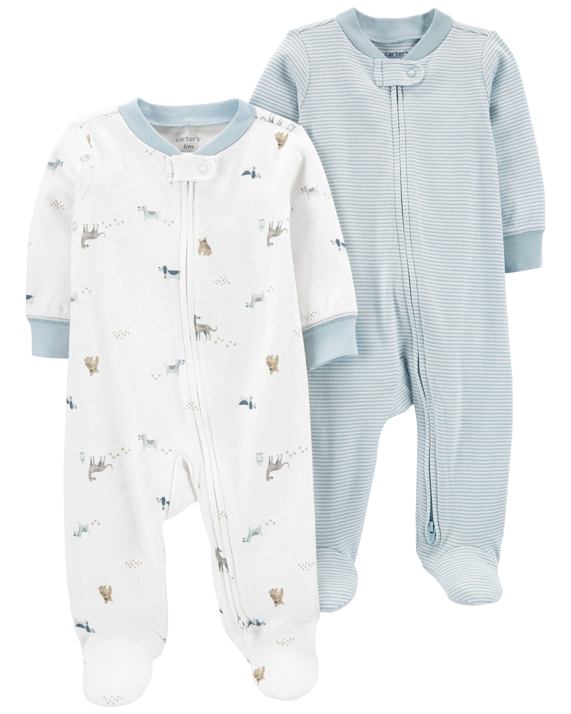 Baby 2-Pack Zip-Up Sleeper Pyjamas
