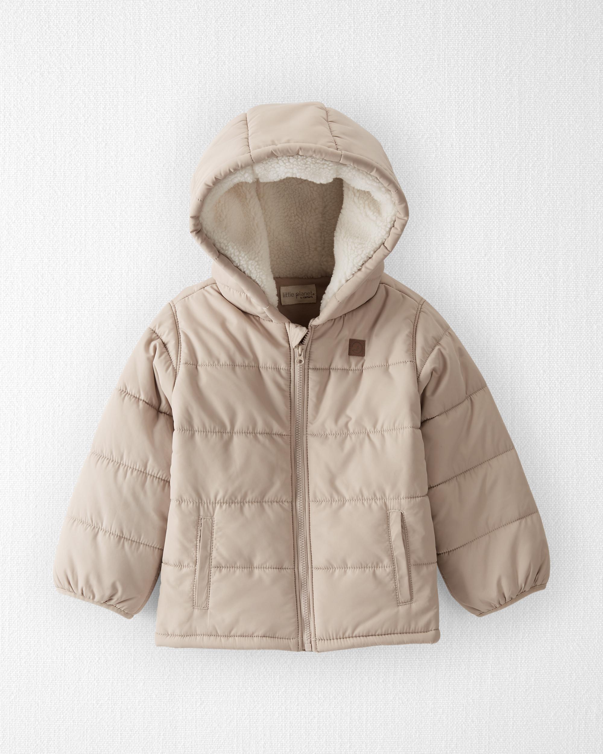 Tan Recycled Puffer Jacket | Carter's Oshkosh Canada