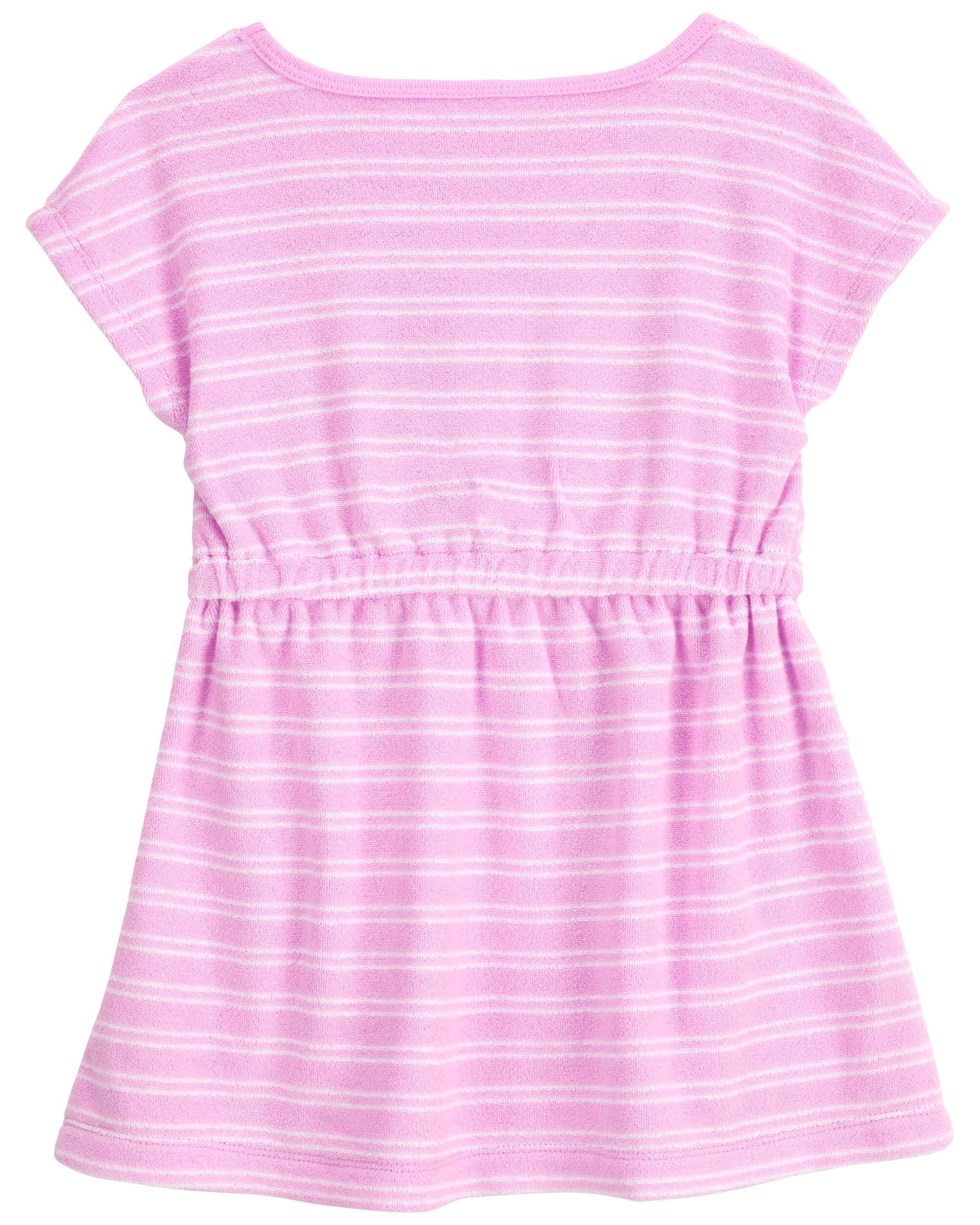Toddler Striped Terry Swimsuit Cover-Up