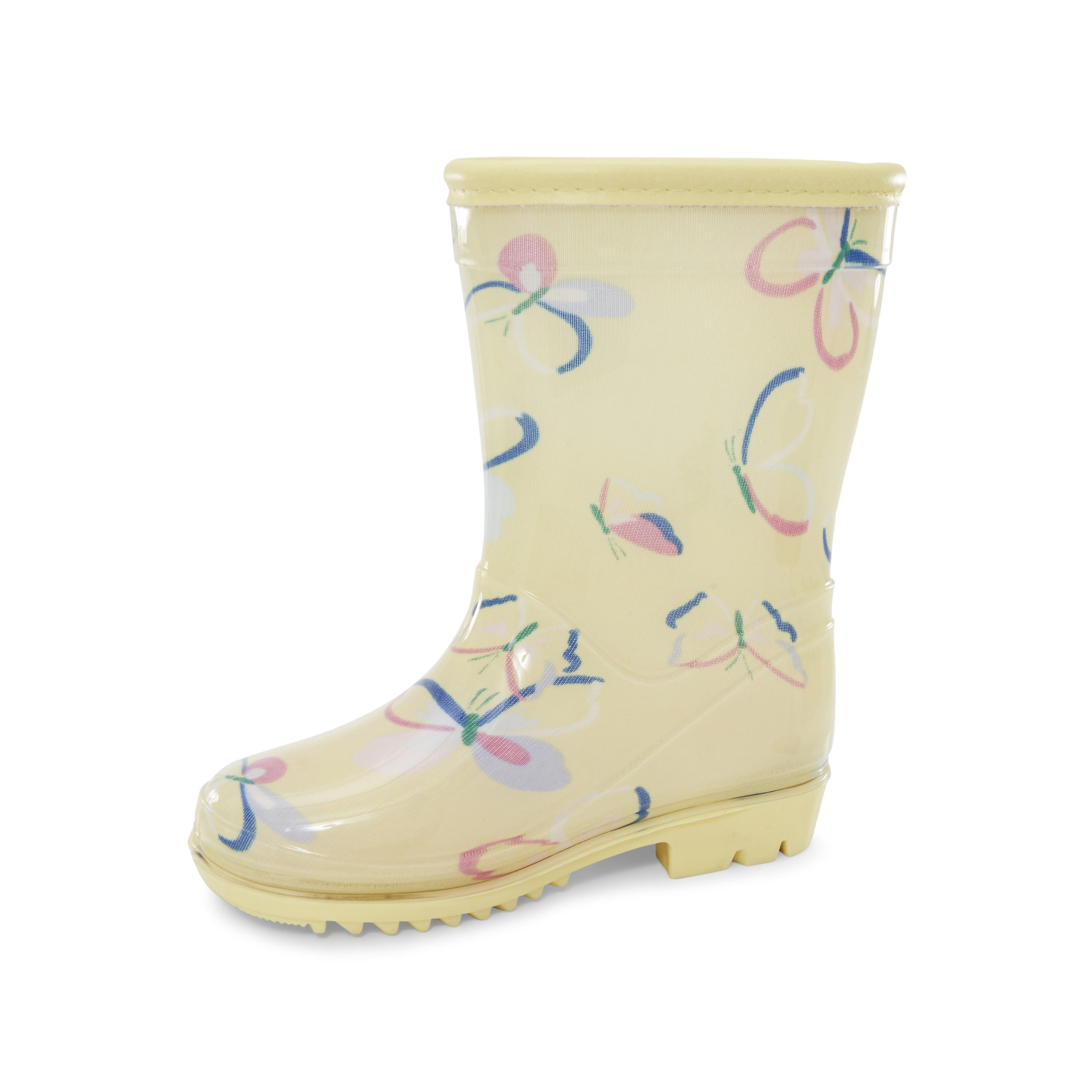 Toddler Butterfly Print Rain Boots