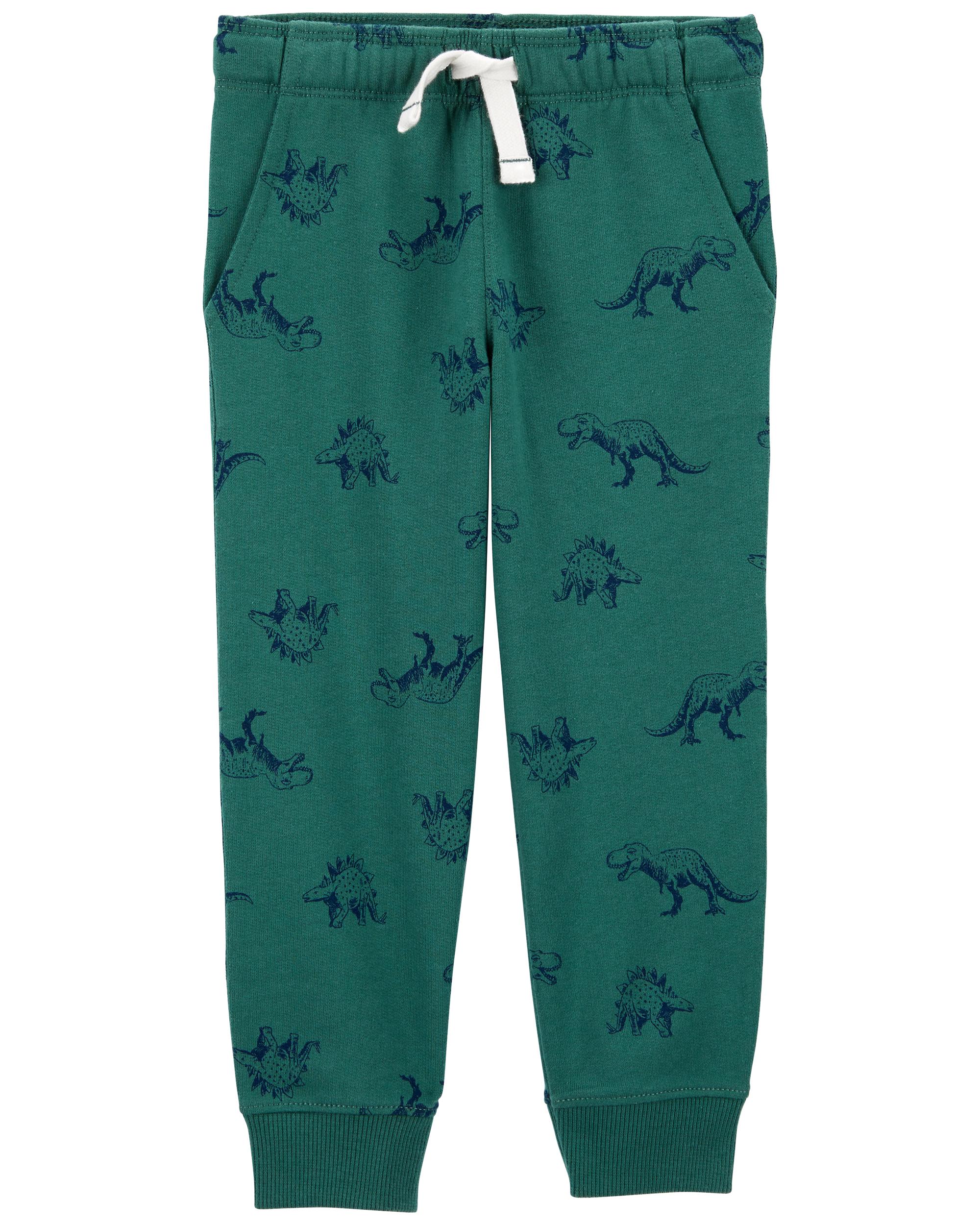 Baby Dino Print French Terry Jogger Pants