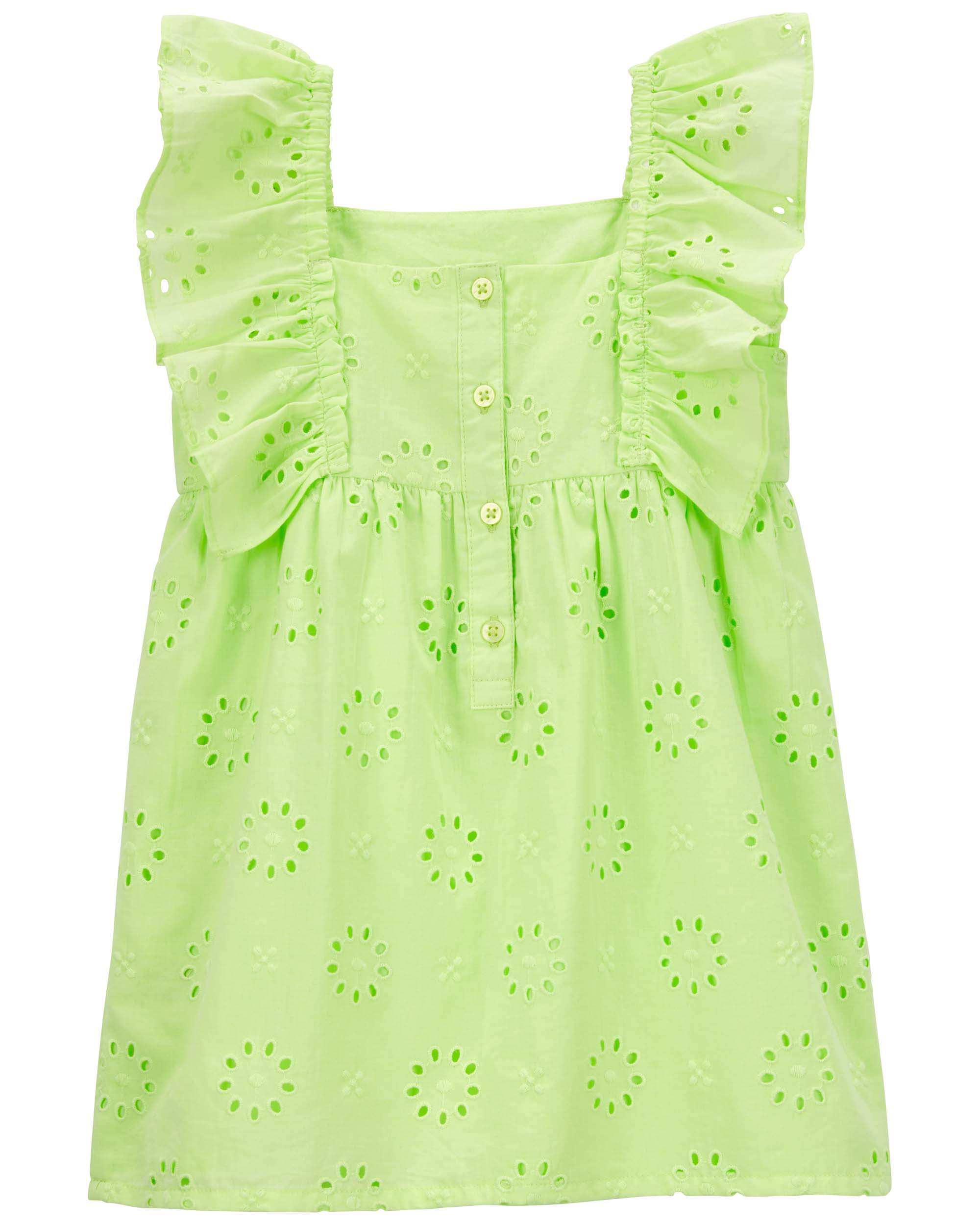 Toddler Eyelet Flutter Top