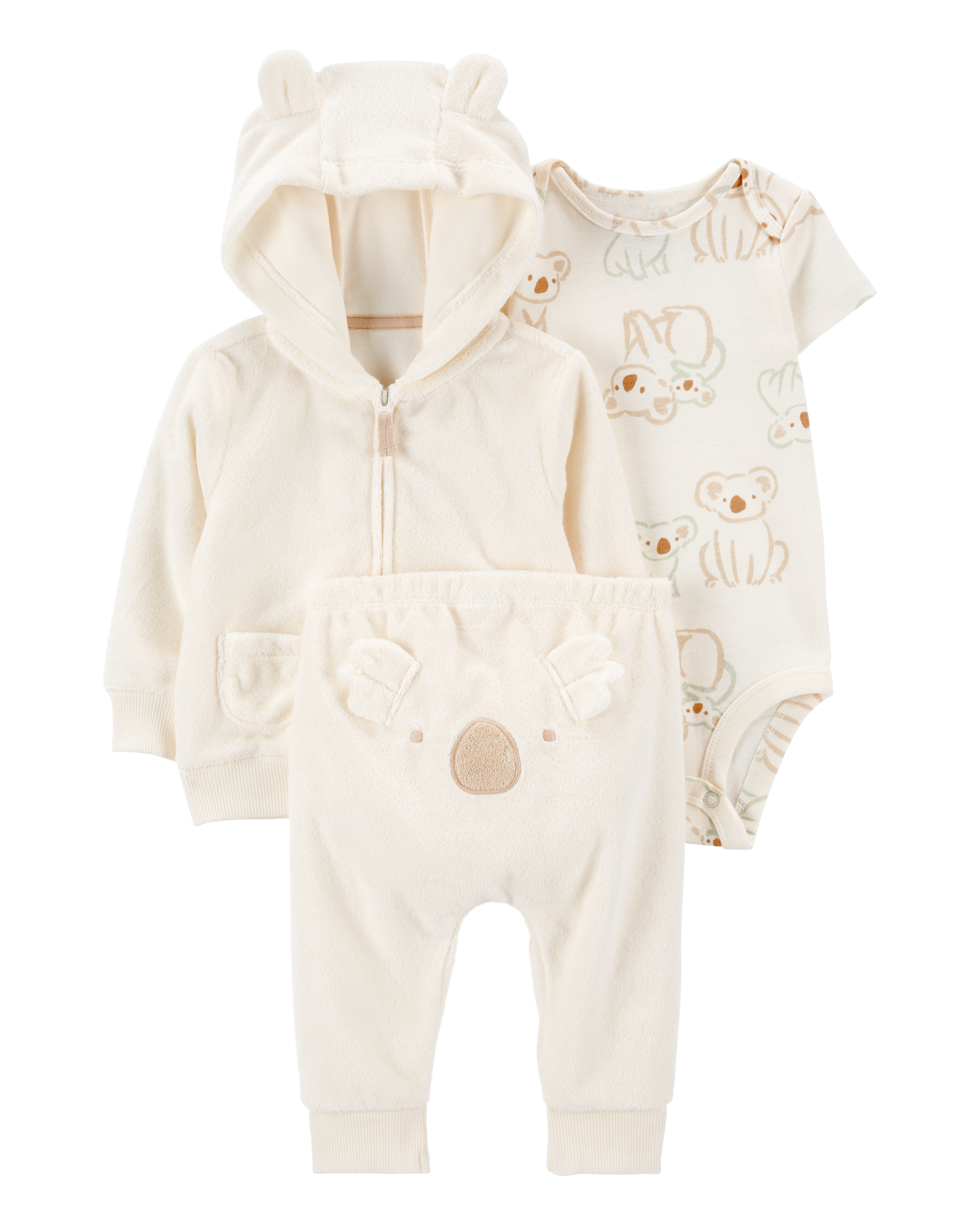 Baby 3-Piece Koala Little Jacket Set