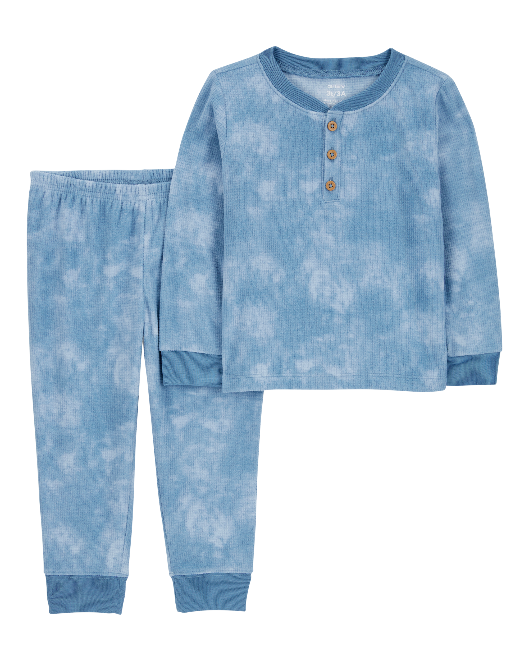 Toddler 2-Piece Tie-Dye Fleece Pyjamas