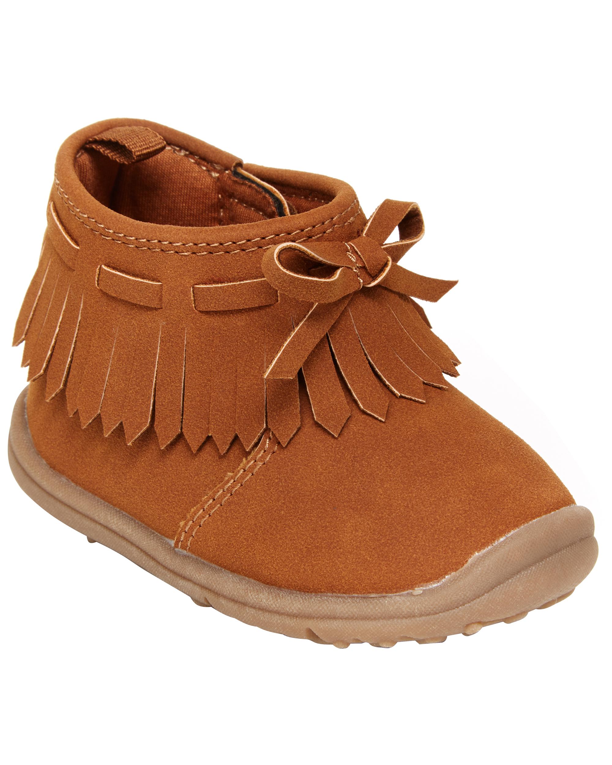 Little girl cheap moccasin boots