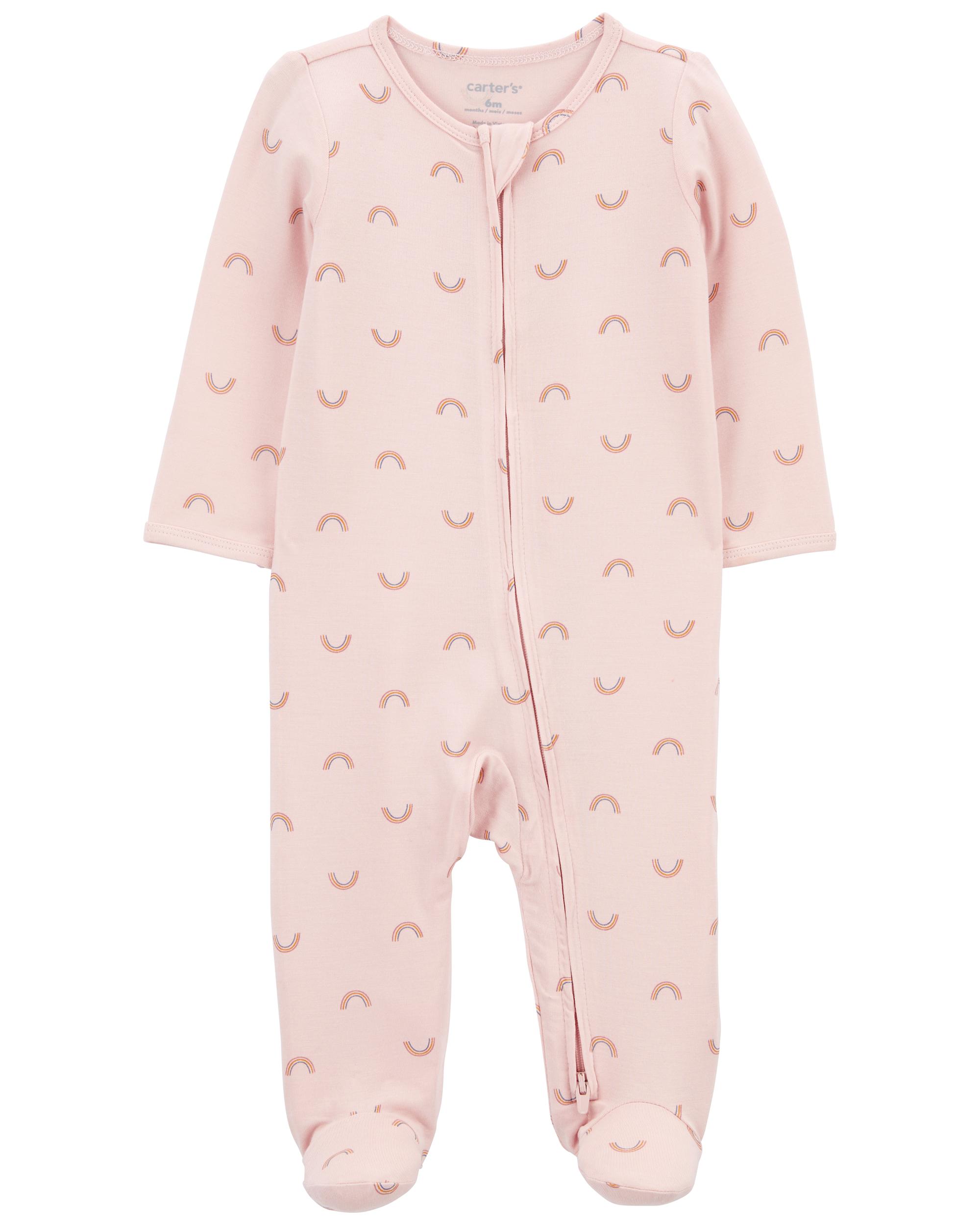 Baby Rainbow Zip-Up PurelySoft Sleeper Pyjamas