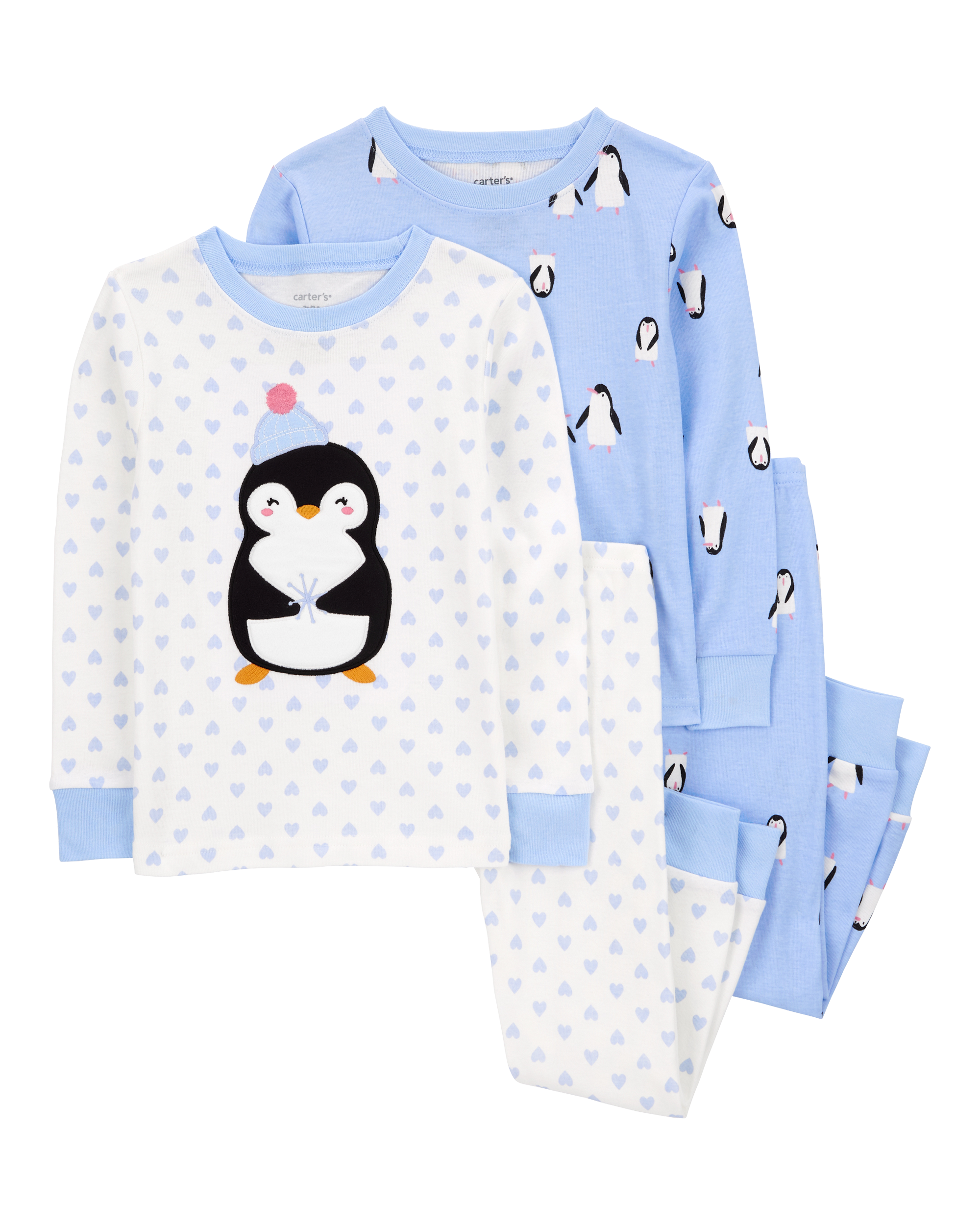 Baby 4-Piece Penguin 100% Snug Fit Cotton Pyjamas