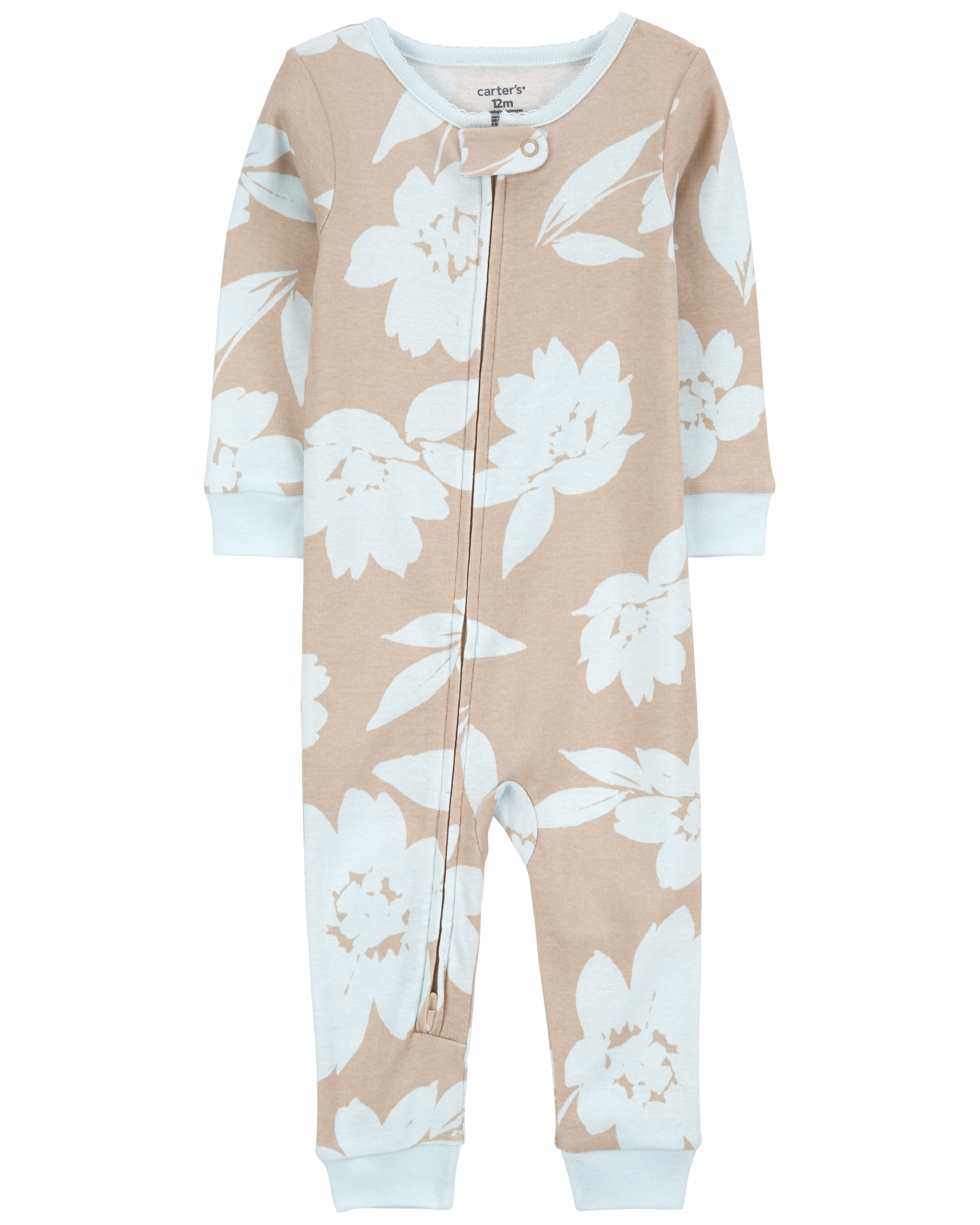 Toddler 1-Piece Floral 100% Snug Fit Cotton Footless Pyjamas
