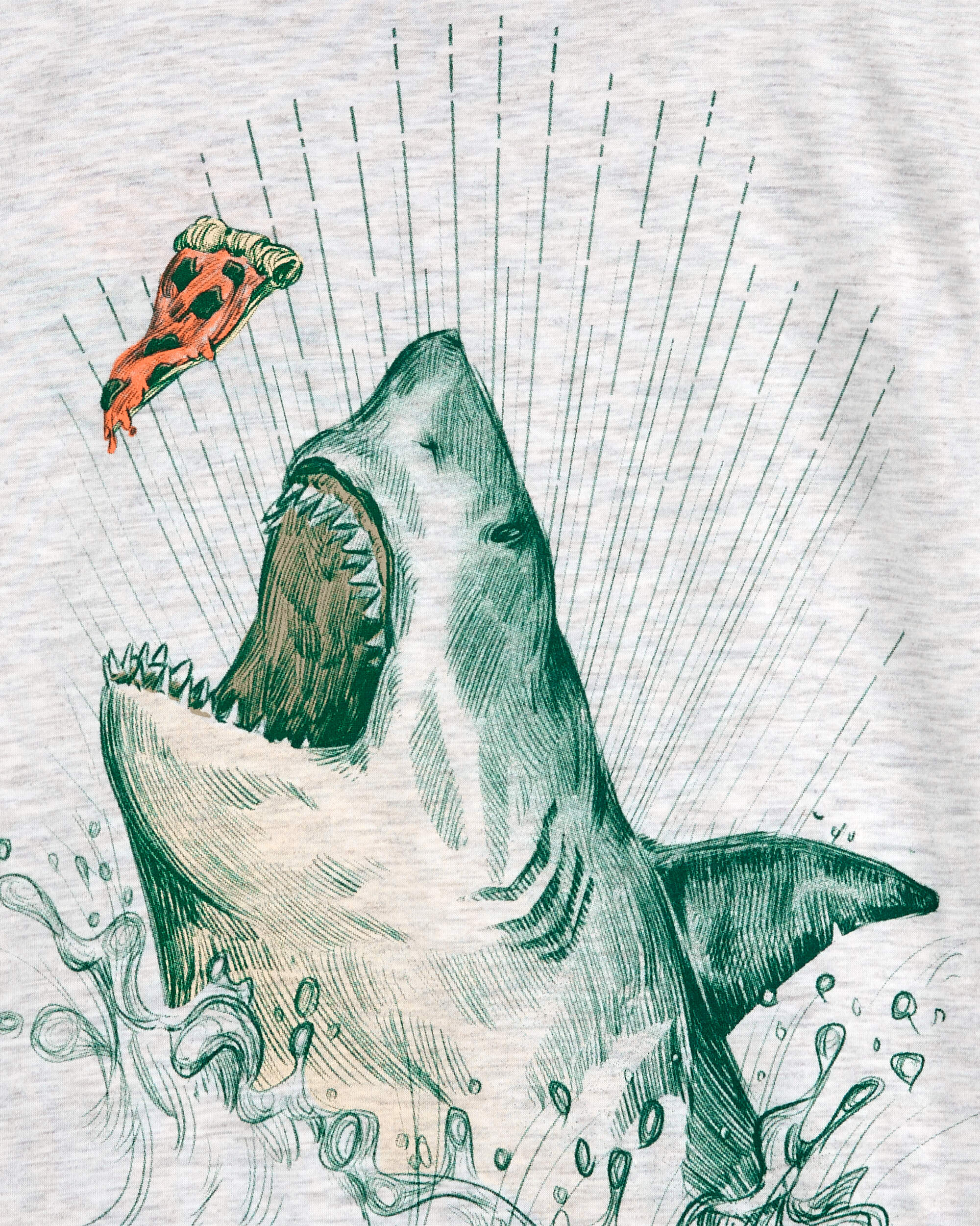 Kid Shark Graphic Pyjama Tee