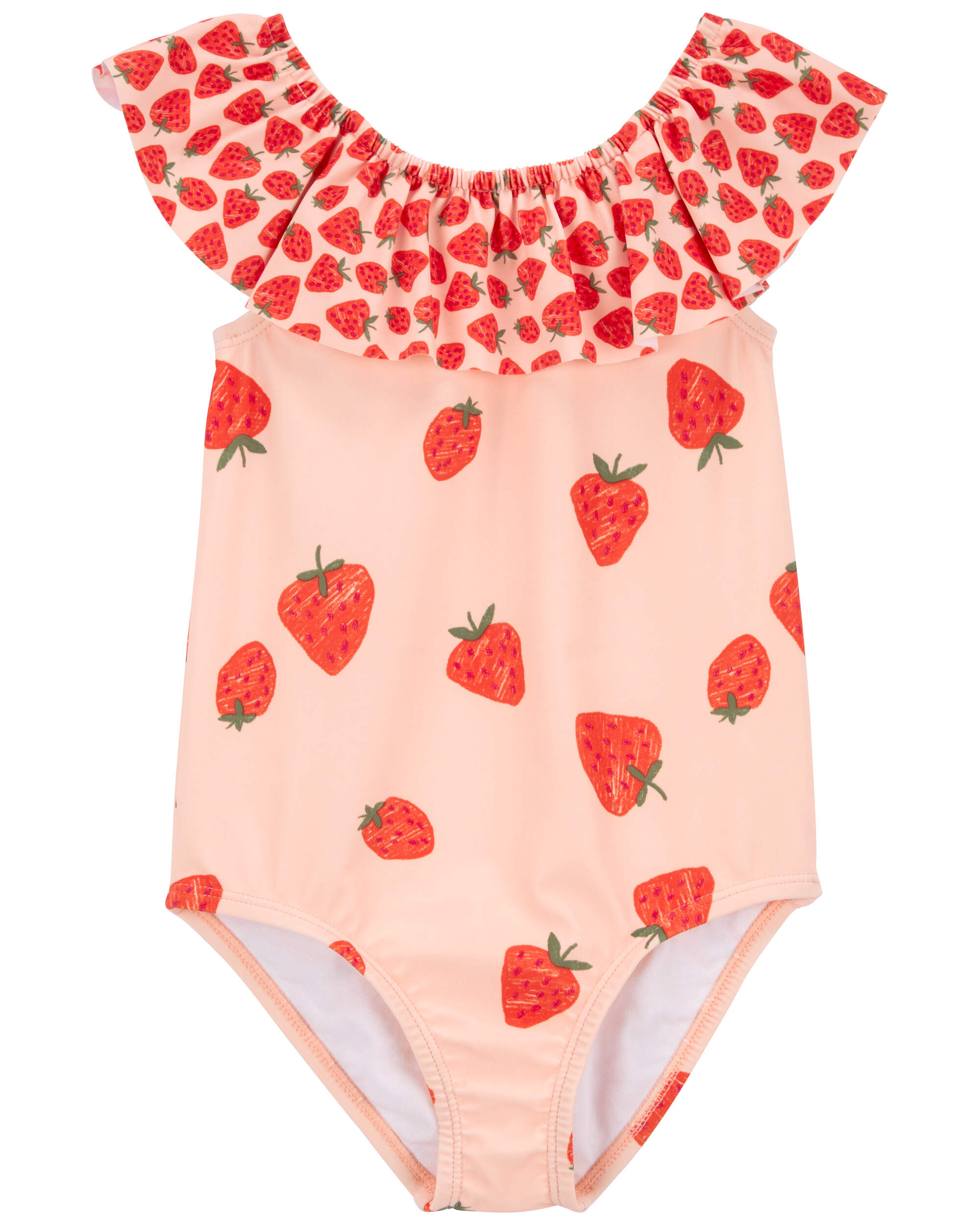 Pink Strawberry 1-Piece Swimsuit