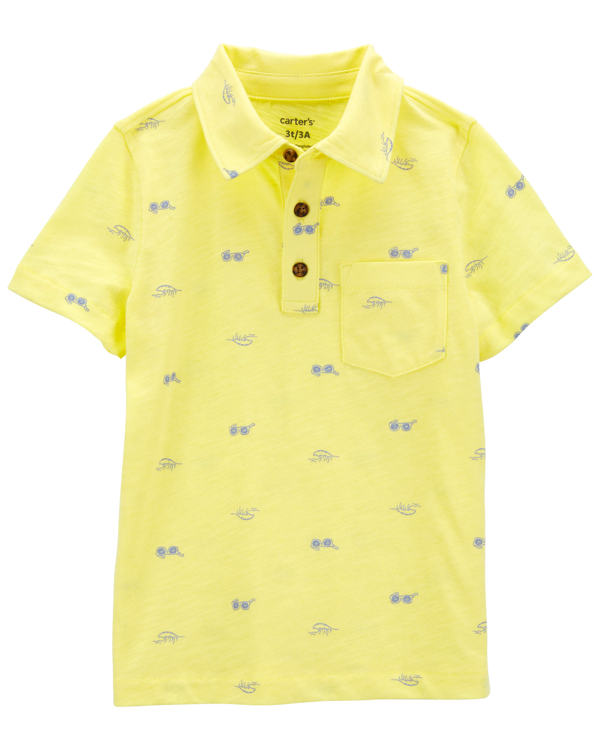 Baby Sunglasses Print Polo Shirt