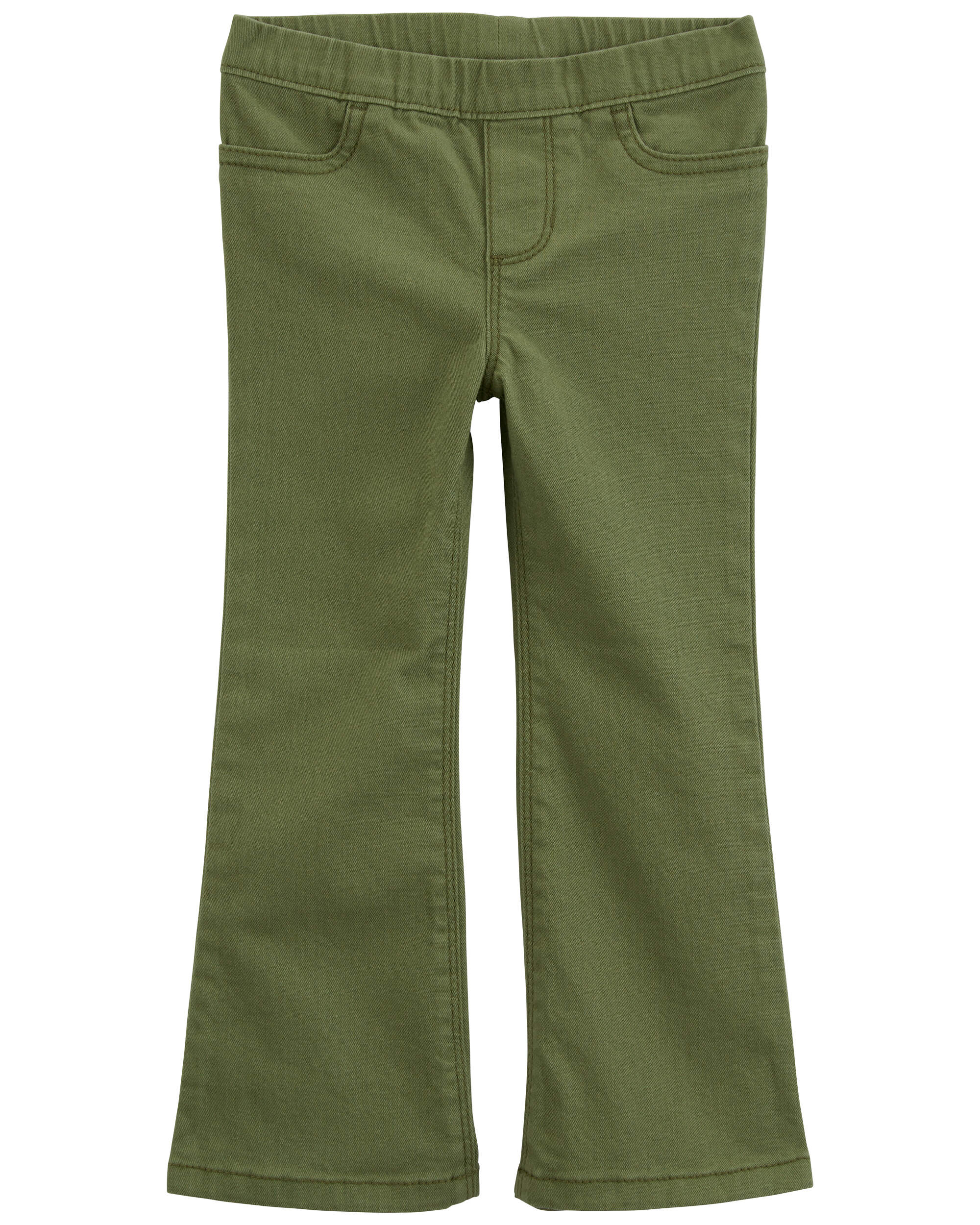 Toddler Flare Pull-On Twill Pants