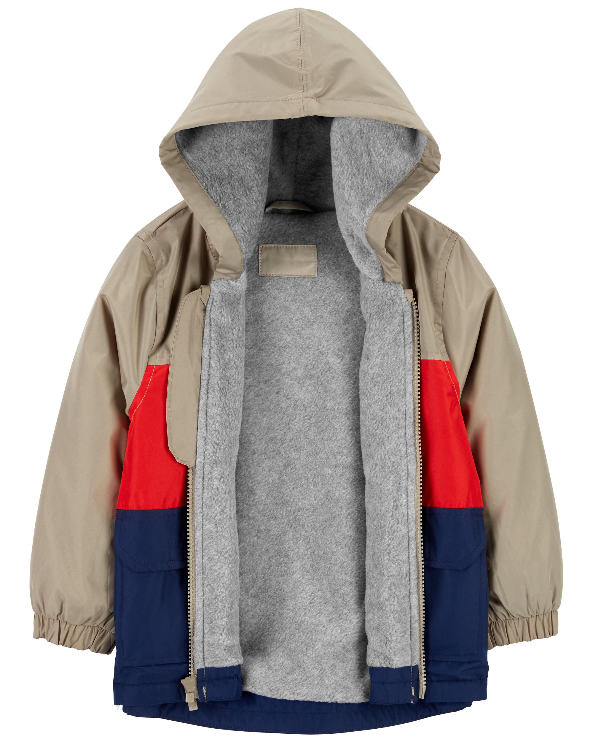 Kid Fleece Lined Rain Jacket