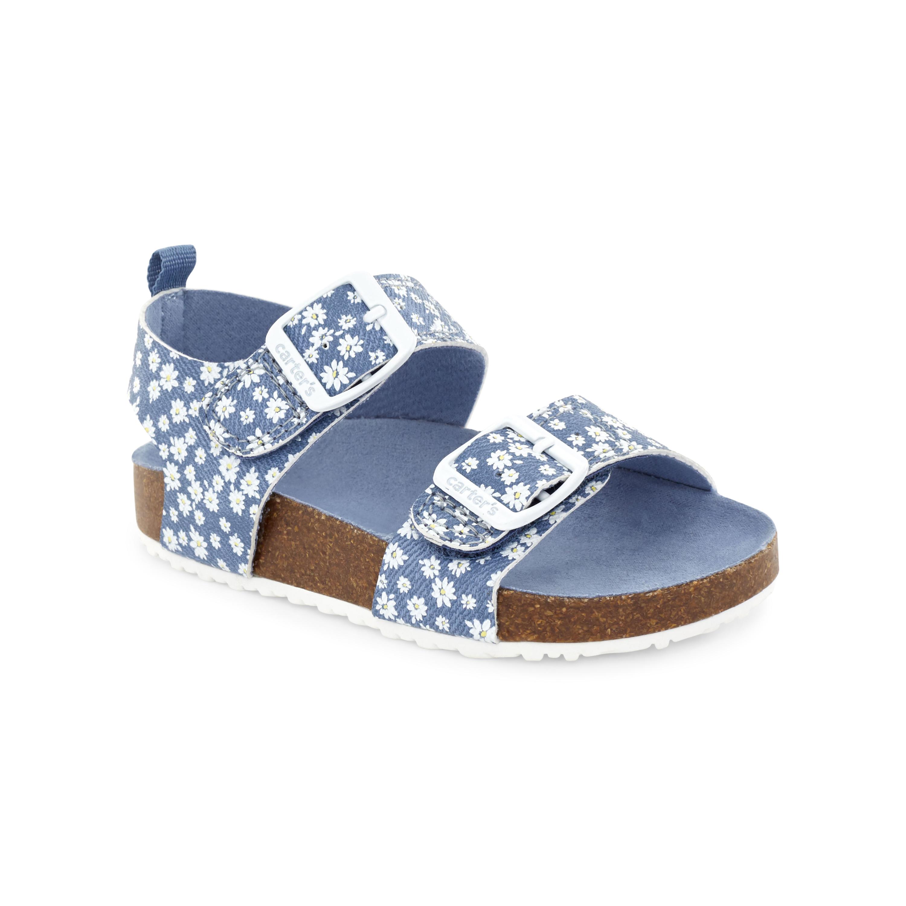 Carter's Sunflower Recycled Sandals - Blue • Price »