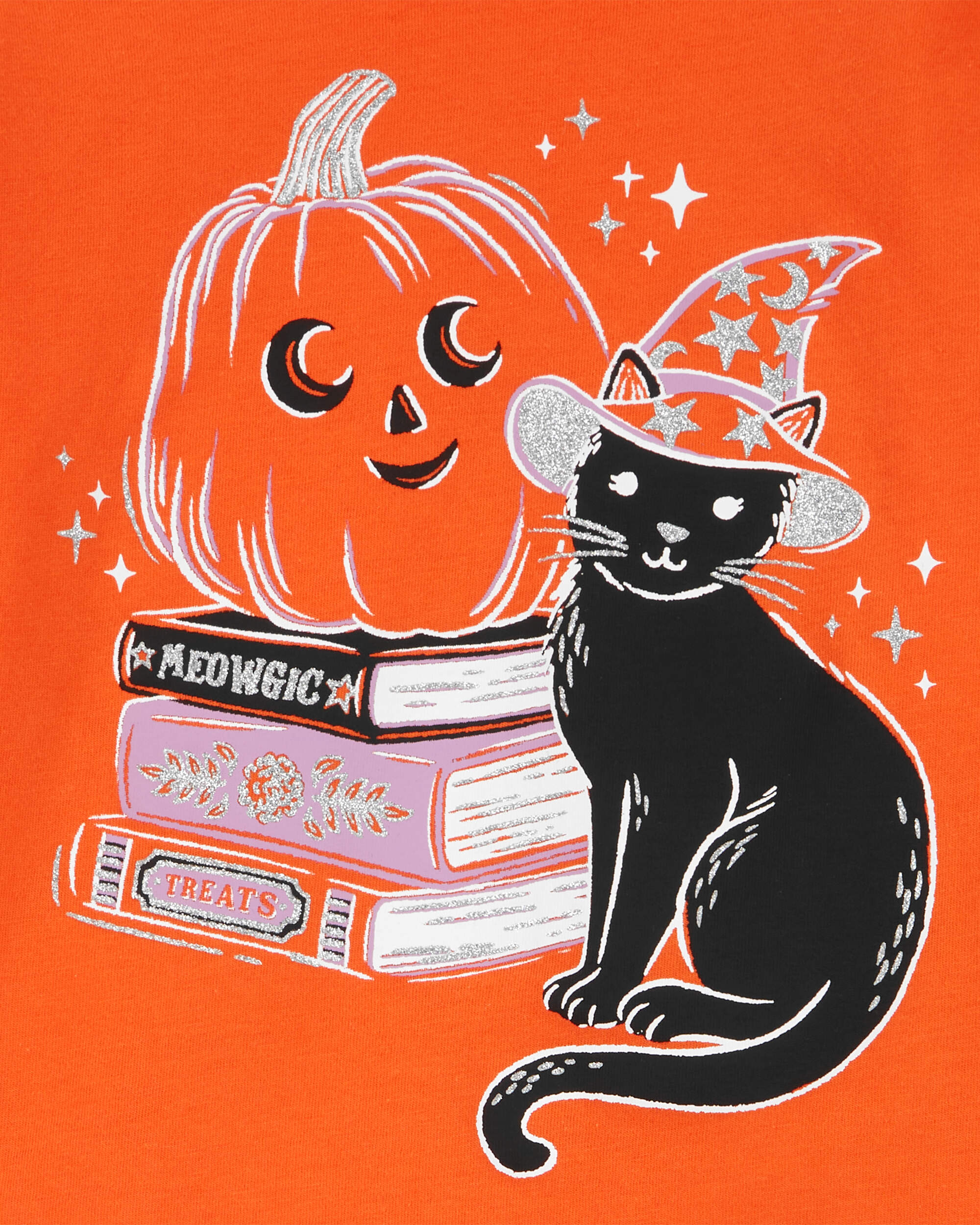 Toddler Halloween Cat Flutter Tee