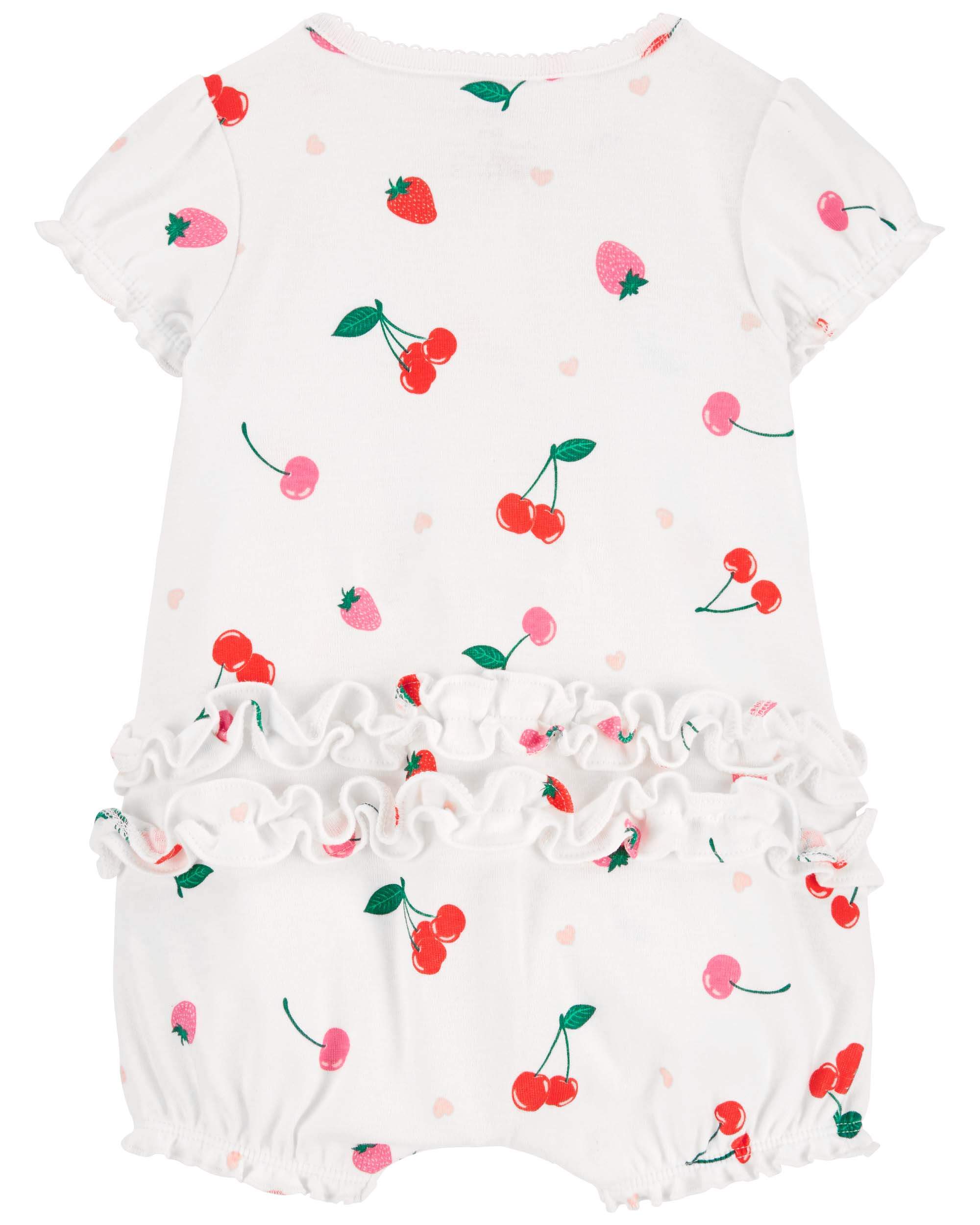 Baby Cherry Snap-Up Romper