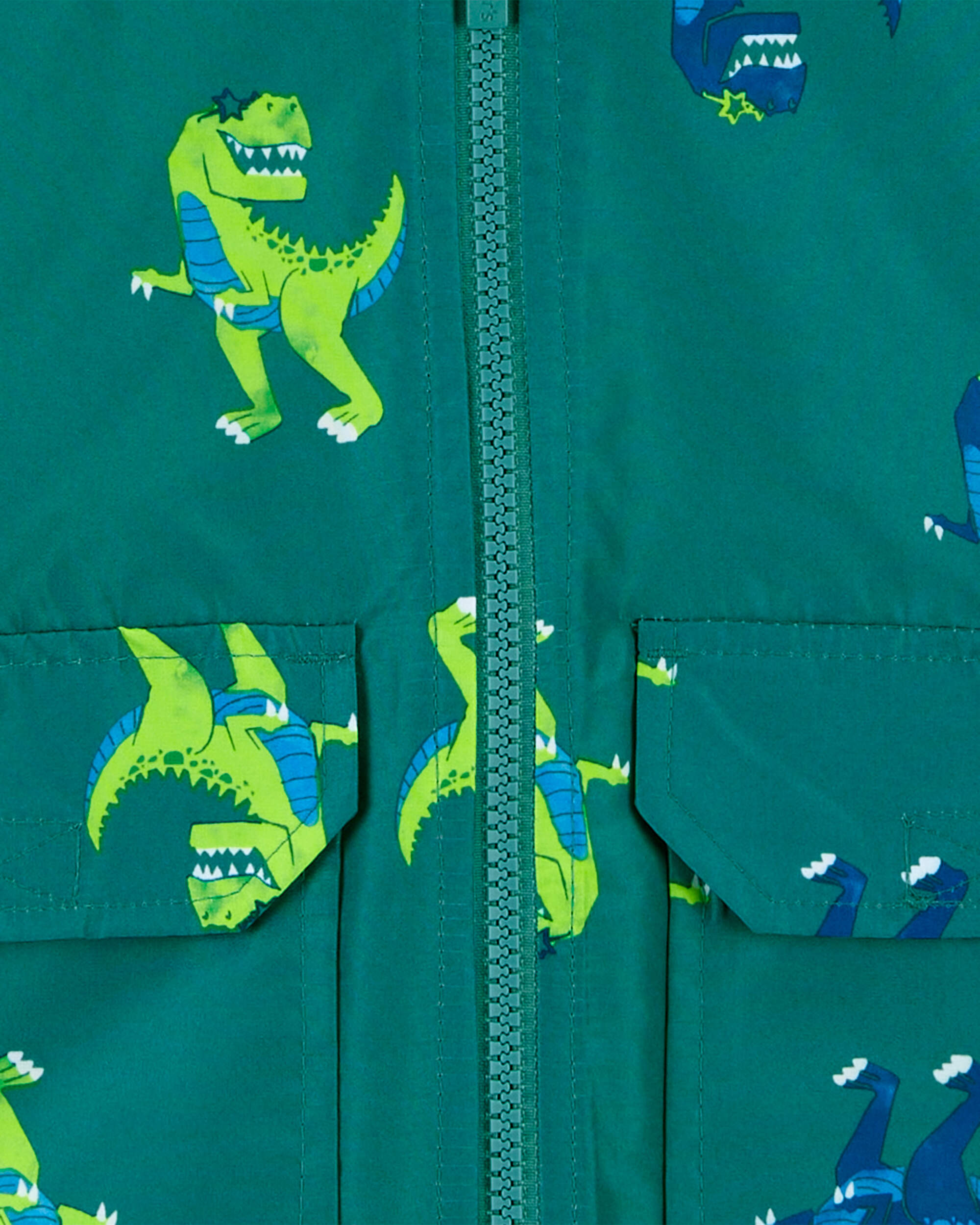 Toddler Dino Print Rain Jacket
