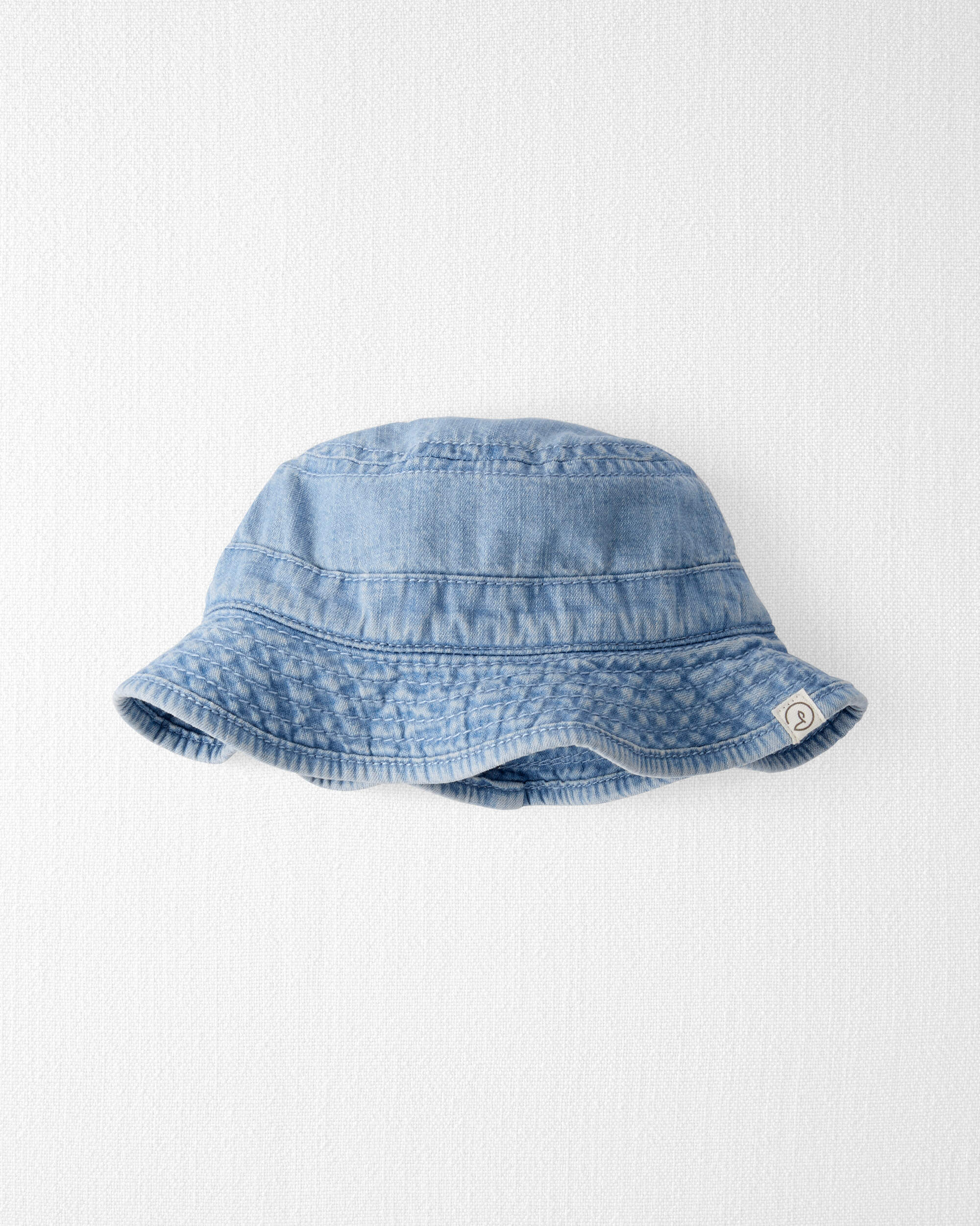 Blue Organic Cotton Chambray Bucket Hat | Carter's Oshkosh Canada