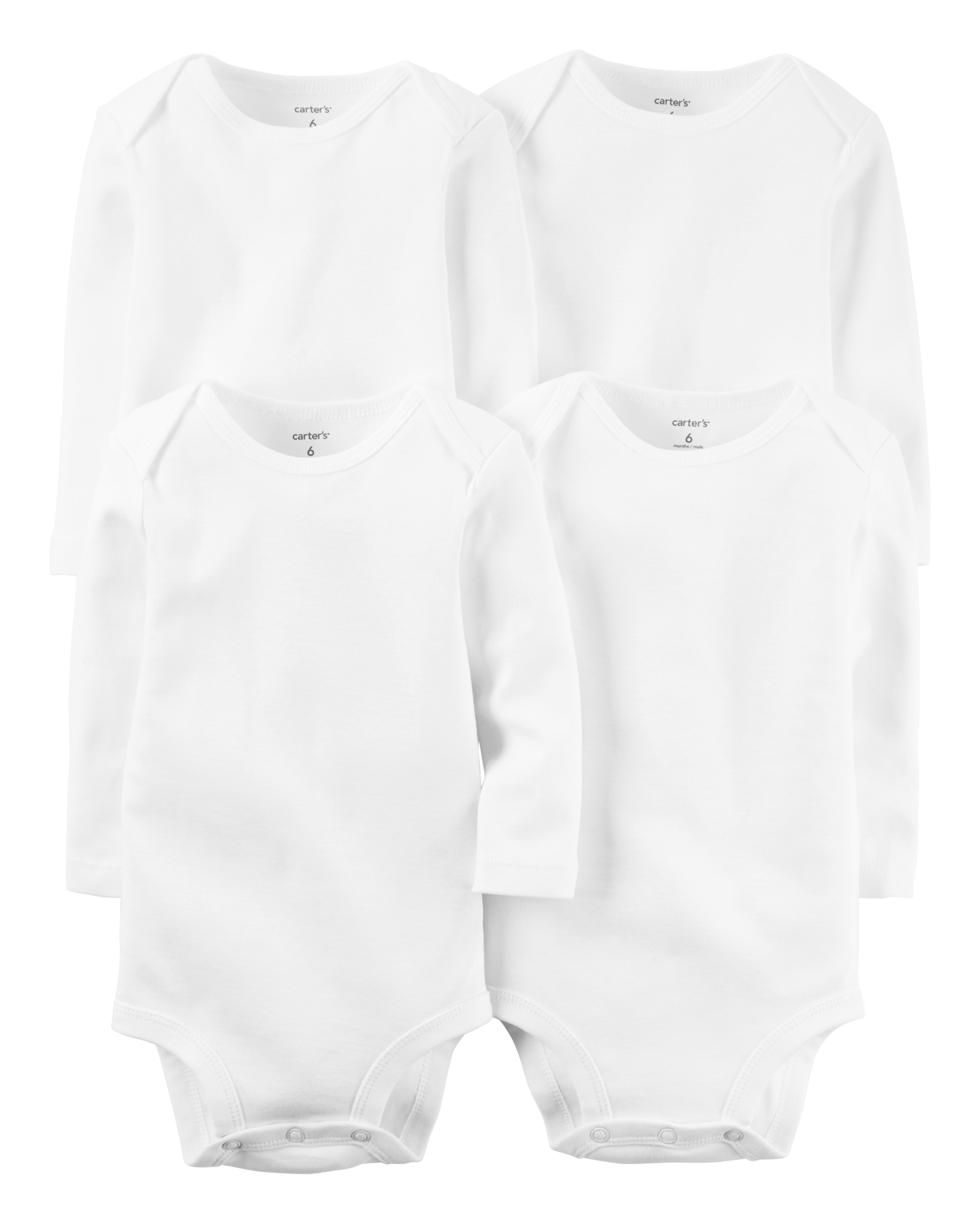 Baby 4-Pack Long-Sleeve Bodysuits