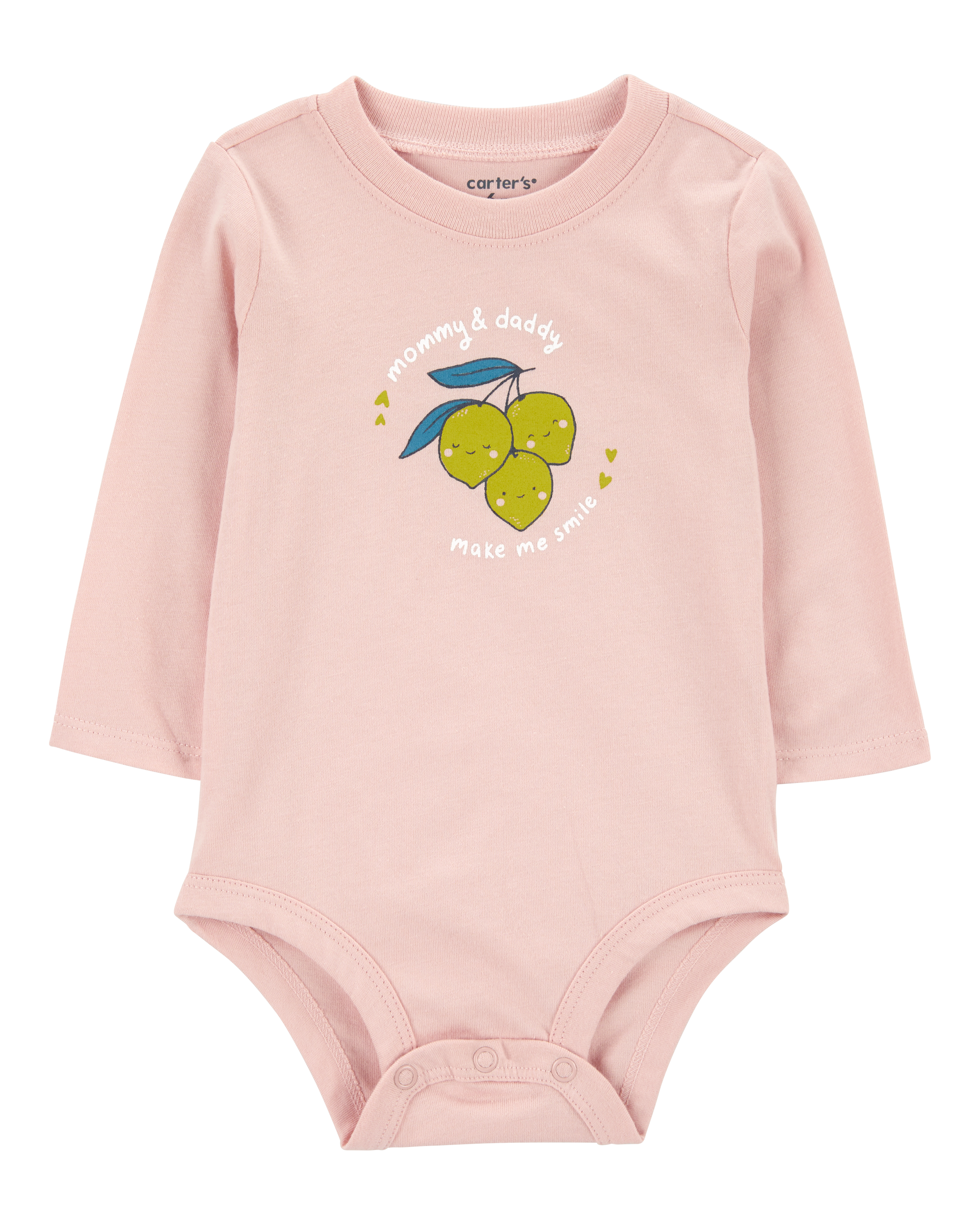 Baby Lemons Mommy & Daddy Long-Sleeve Bodysuit