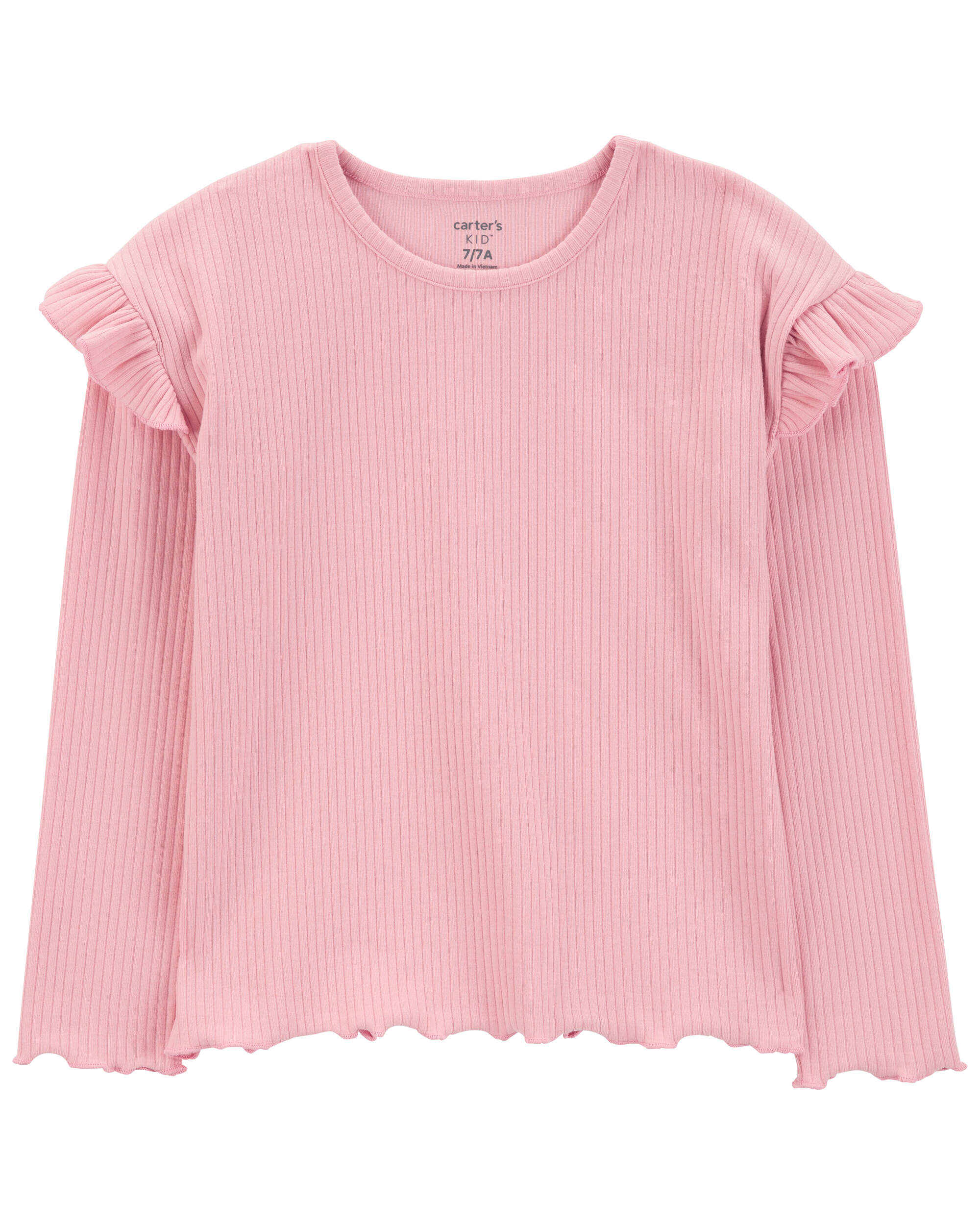 Kid Long-Sleeve Ribbed Top