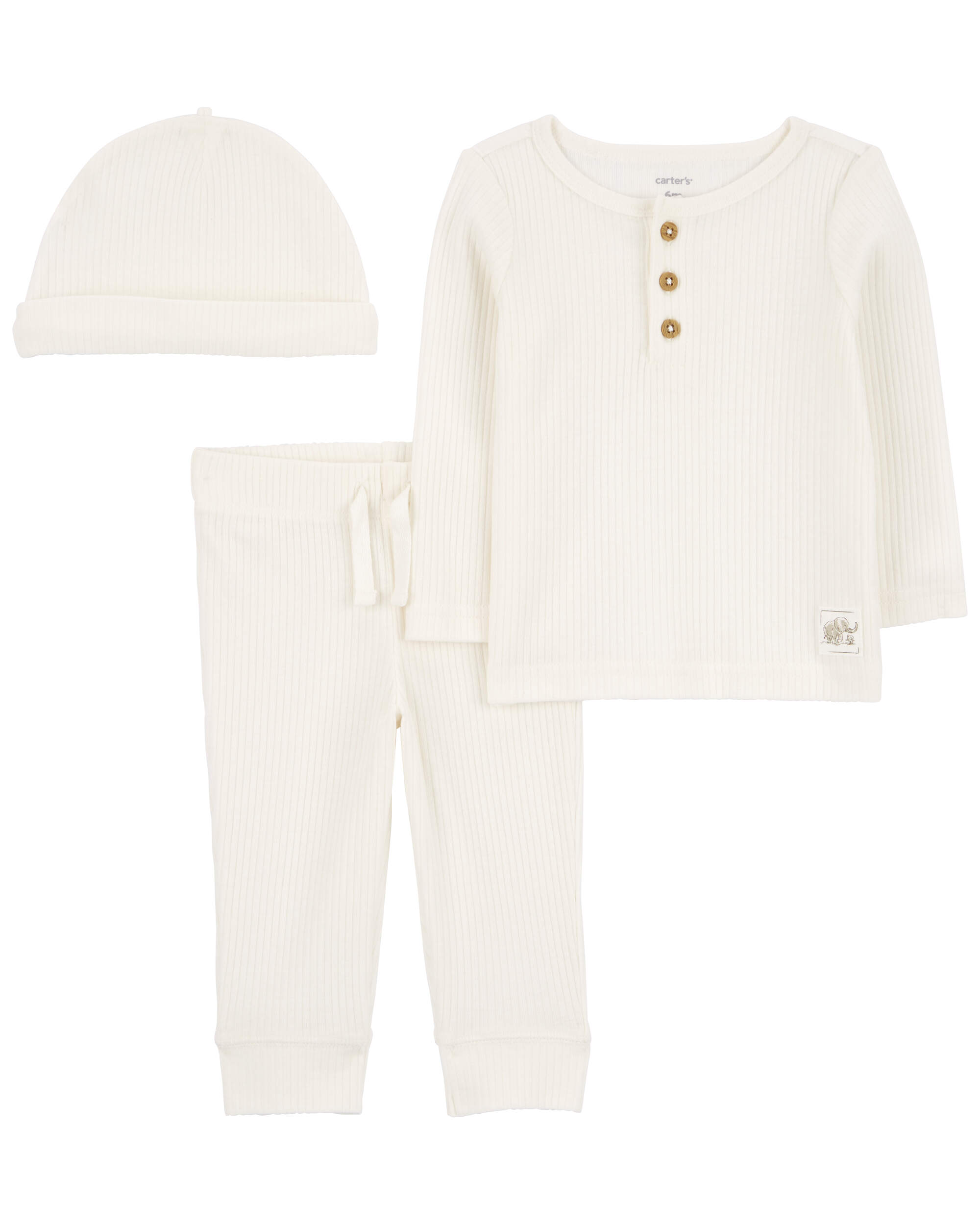 Baby 3-Piece Cotton Blend Outfit Set