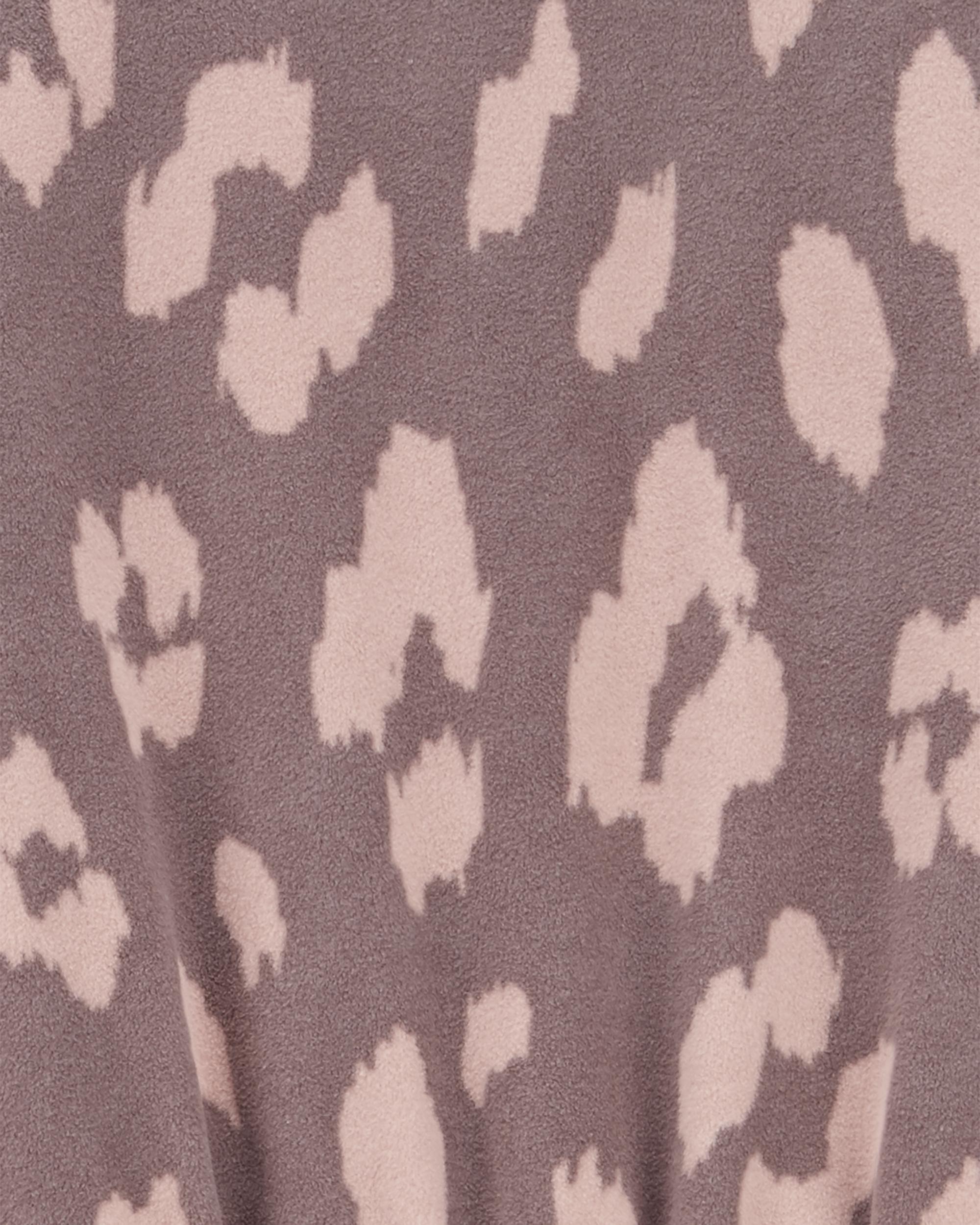 Kid 2-Piece Leopard Fleece Pyjamas