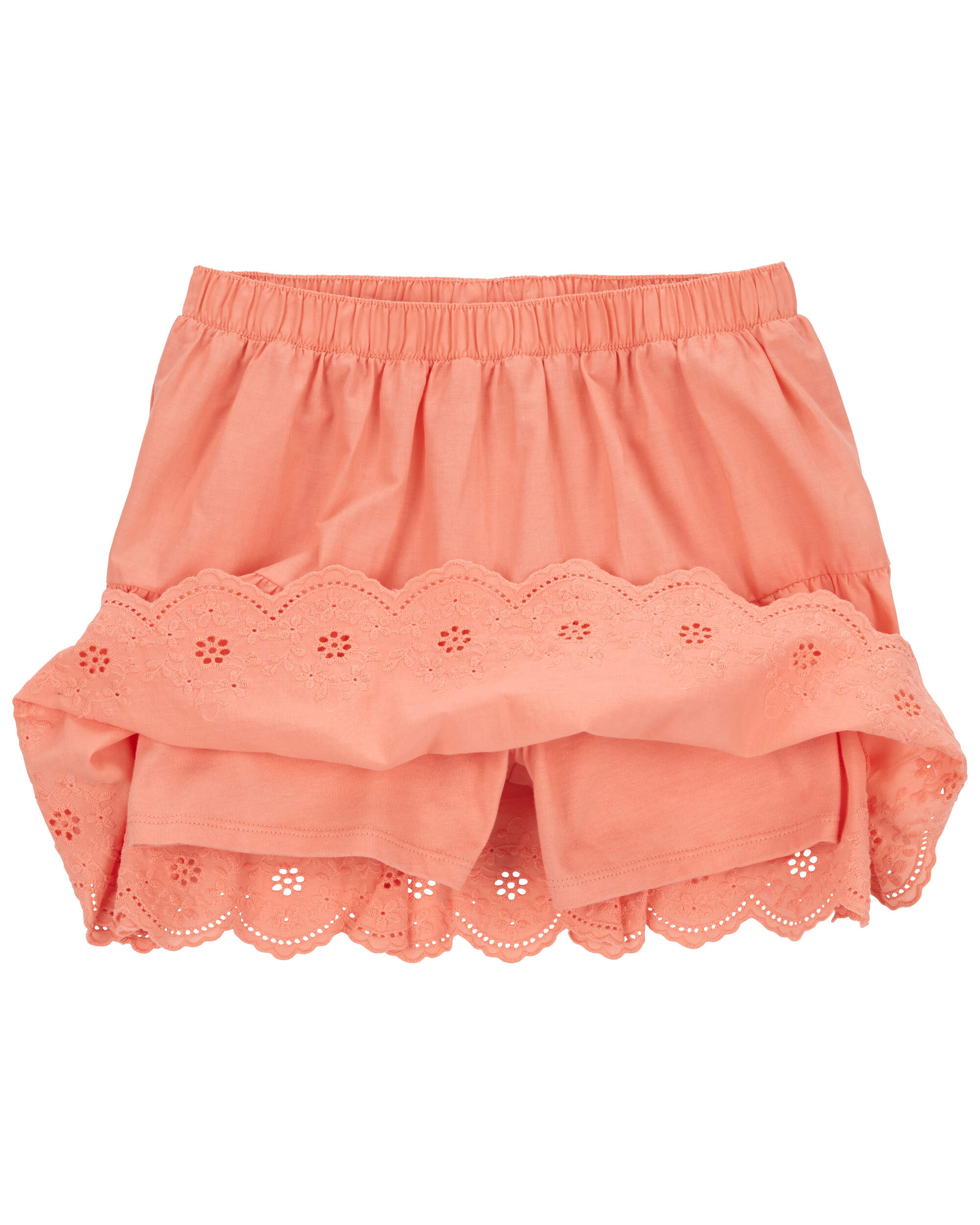 Orange LENZING™ ECOVERO™ Eyelet Skirt | Carter's Oshkosh Canada