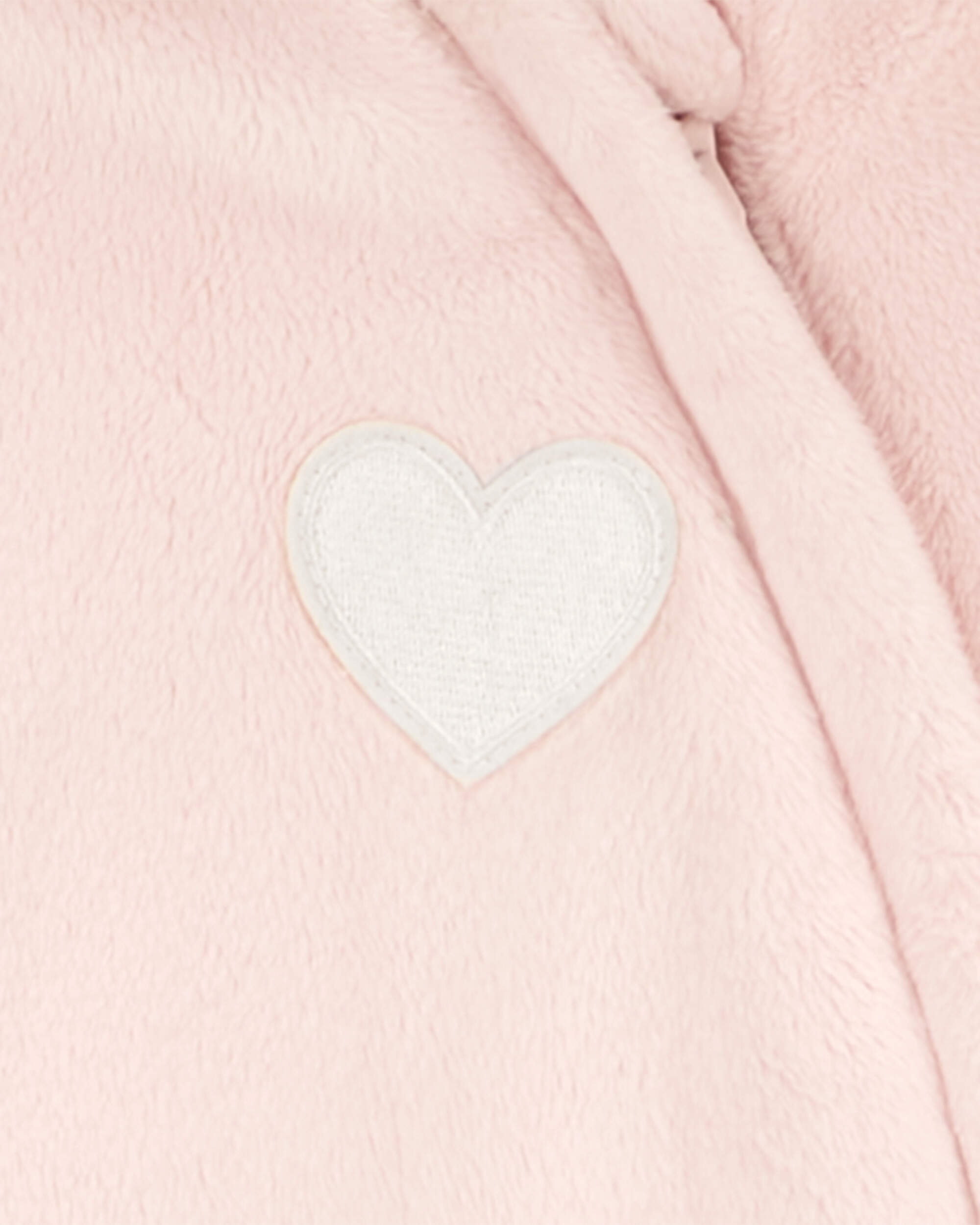 Baby Heart Faux-Fur Hooded 1-Piece