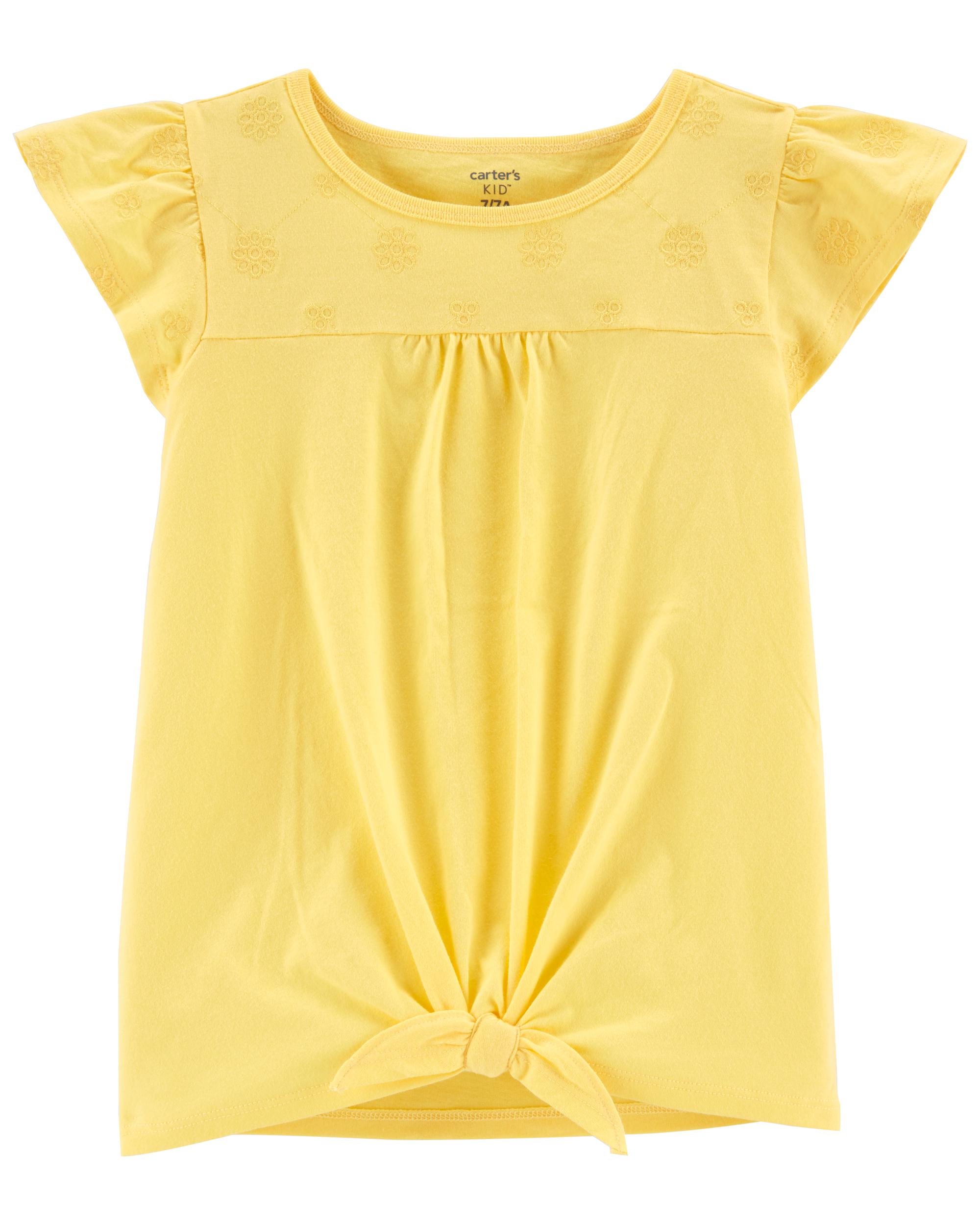 Eyelet Jersey Tee | carters.com