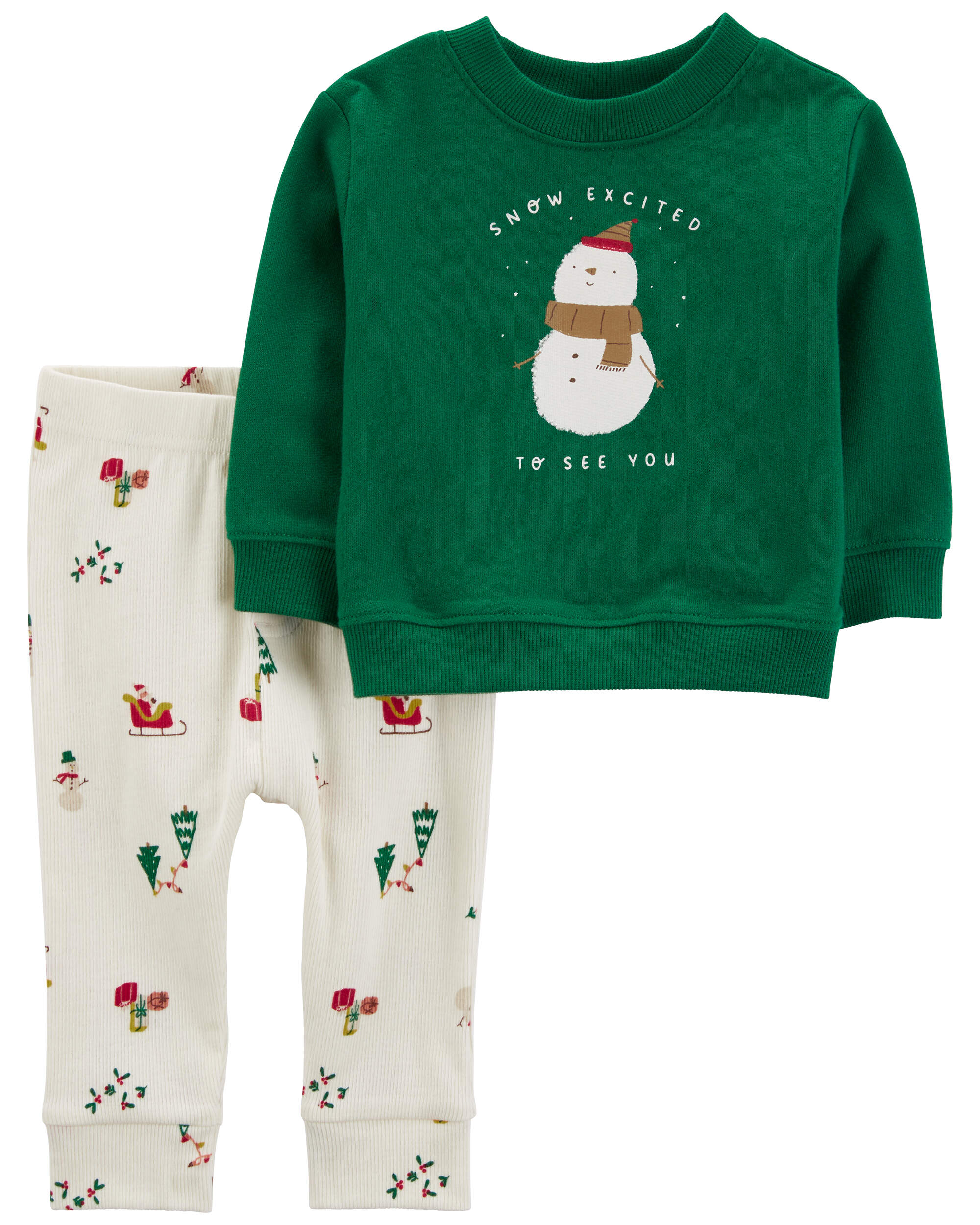 Baby 2-Piece Snowman Outfit Set