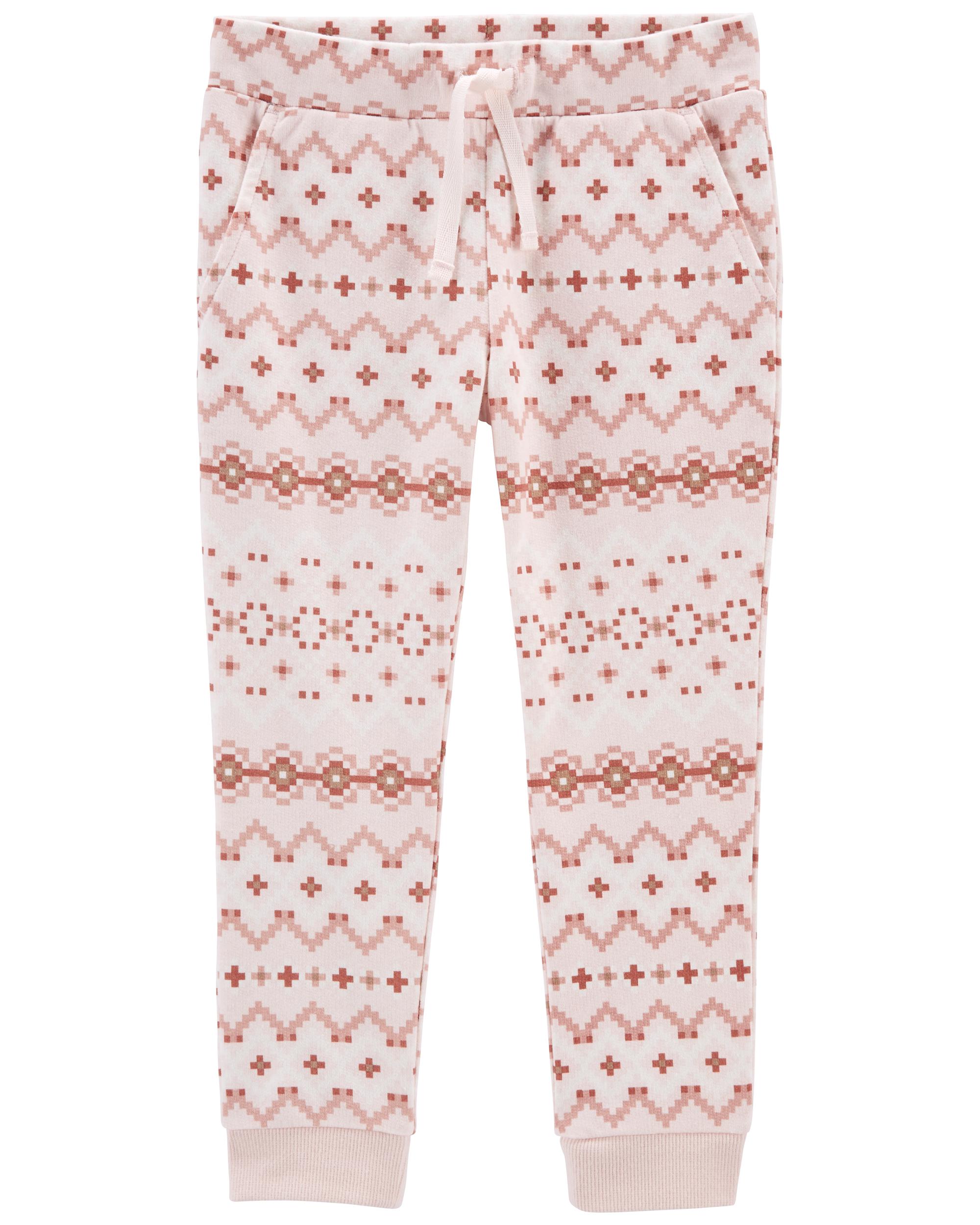 Baby Pink Fair Isle Joggers