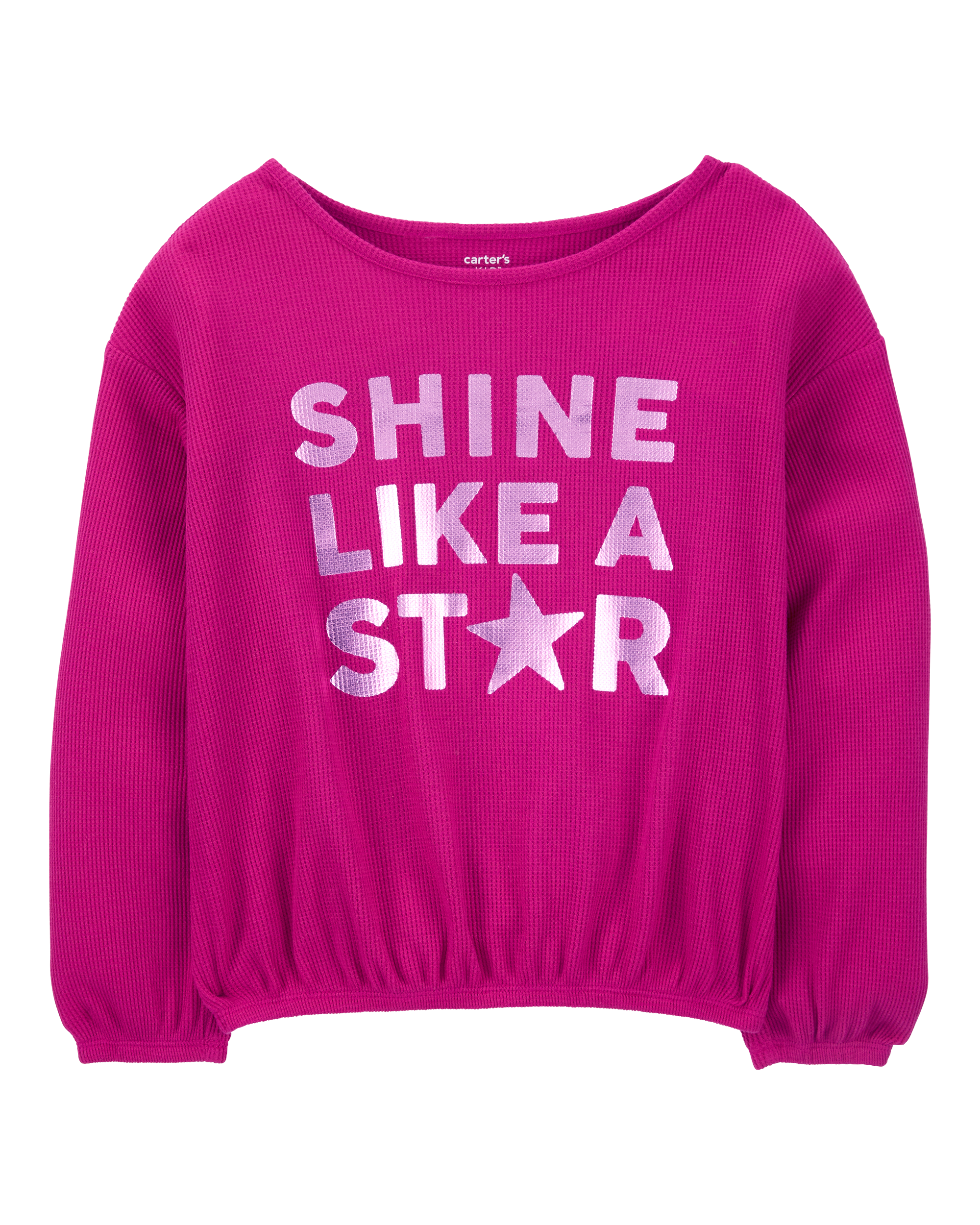 Kid Shine Like A Star Metallic Thermal Top