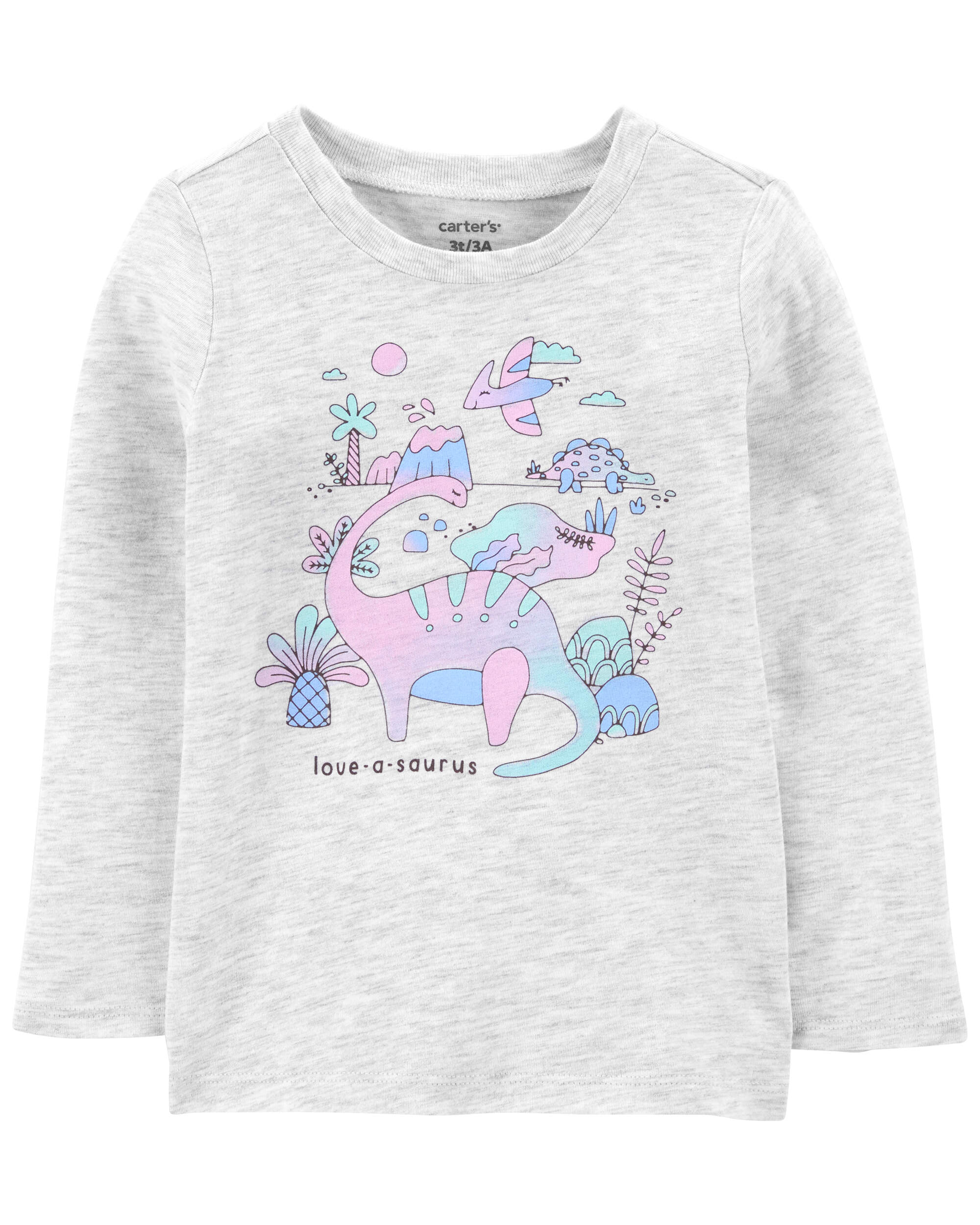 Toddler Dinosaur Long-Sleeve Graphic Tee