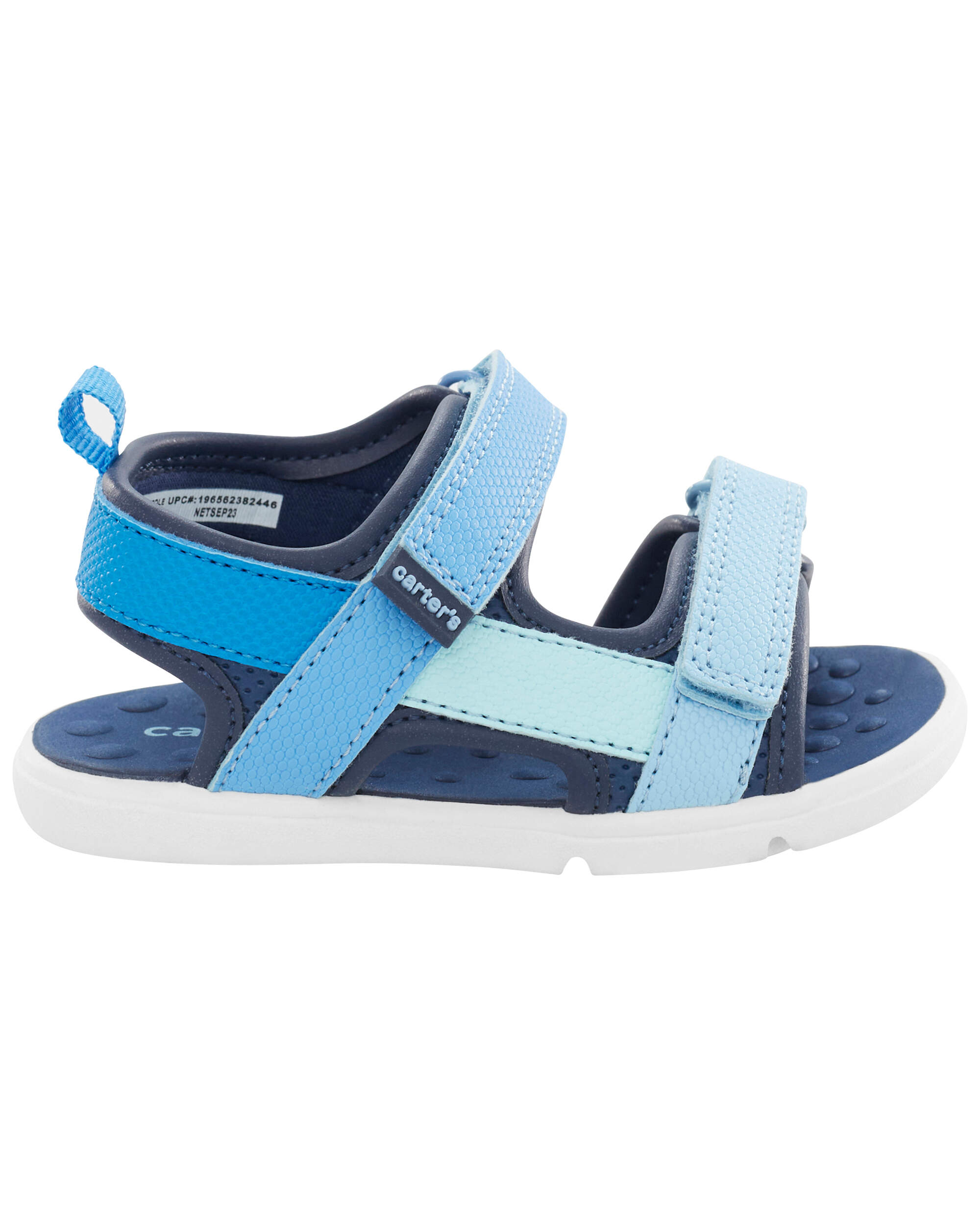 Carters Blue Hudson Style Little Kid Toddler Sandals Boys Size M 7 / 8 -  beyond exchange