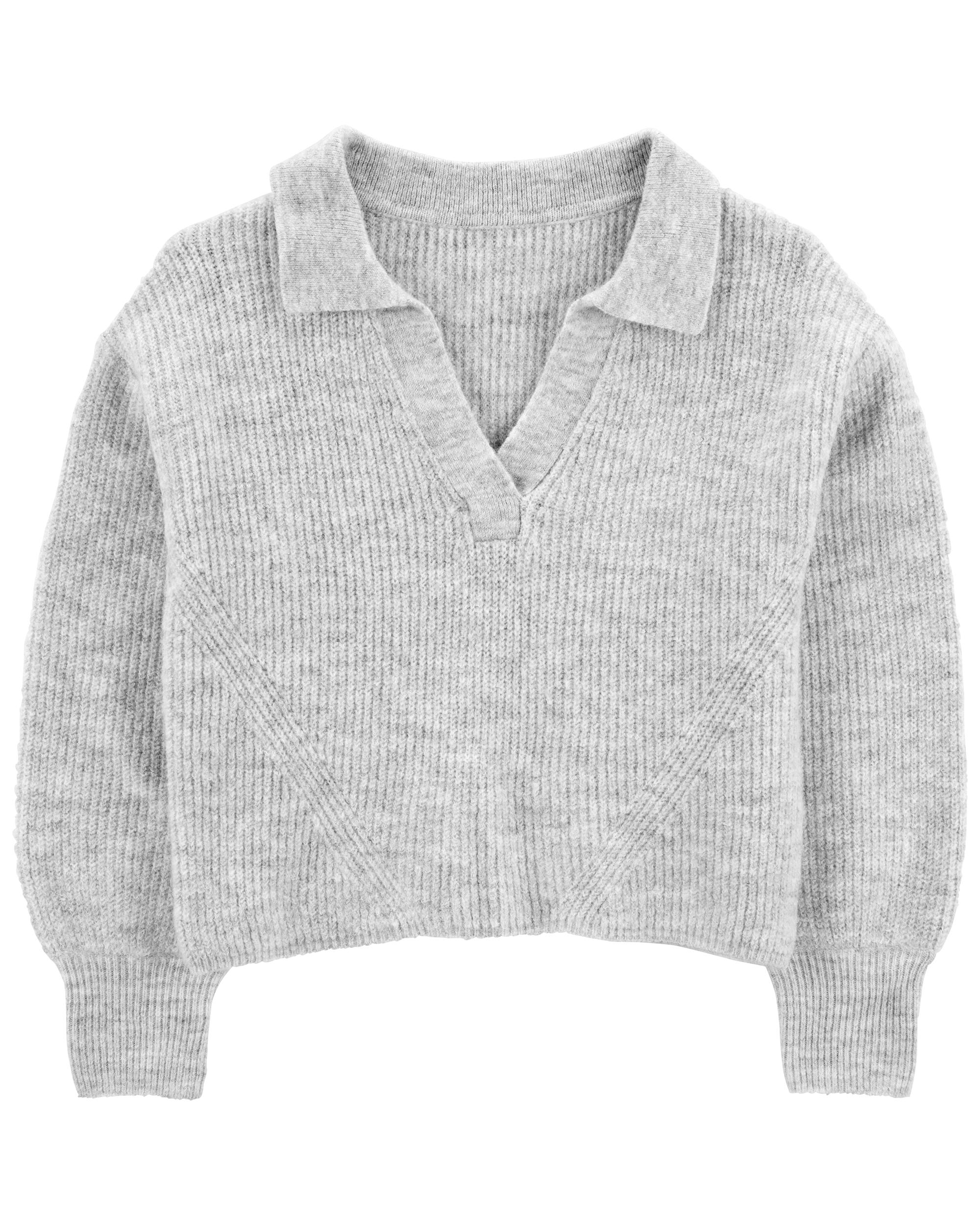 Kid Collared Pullover Sweater