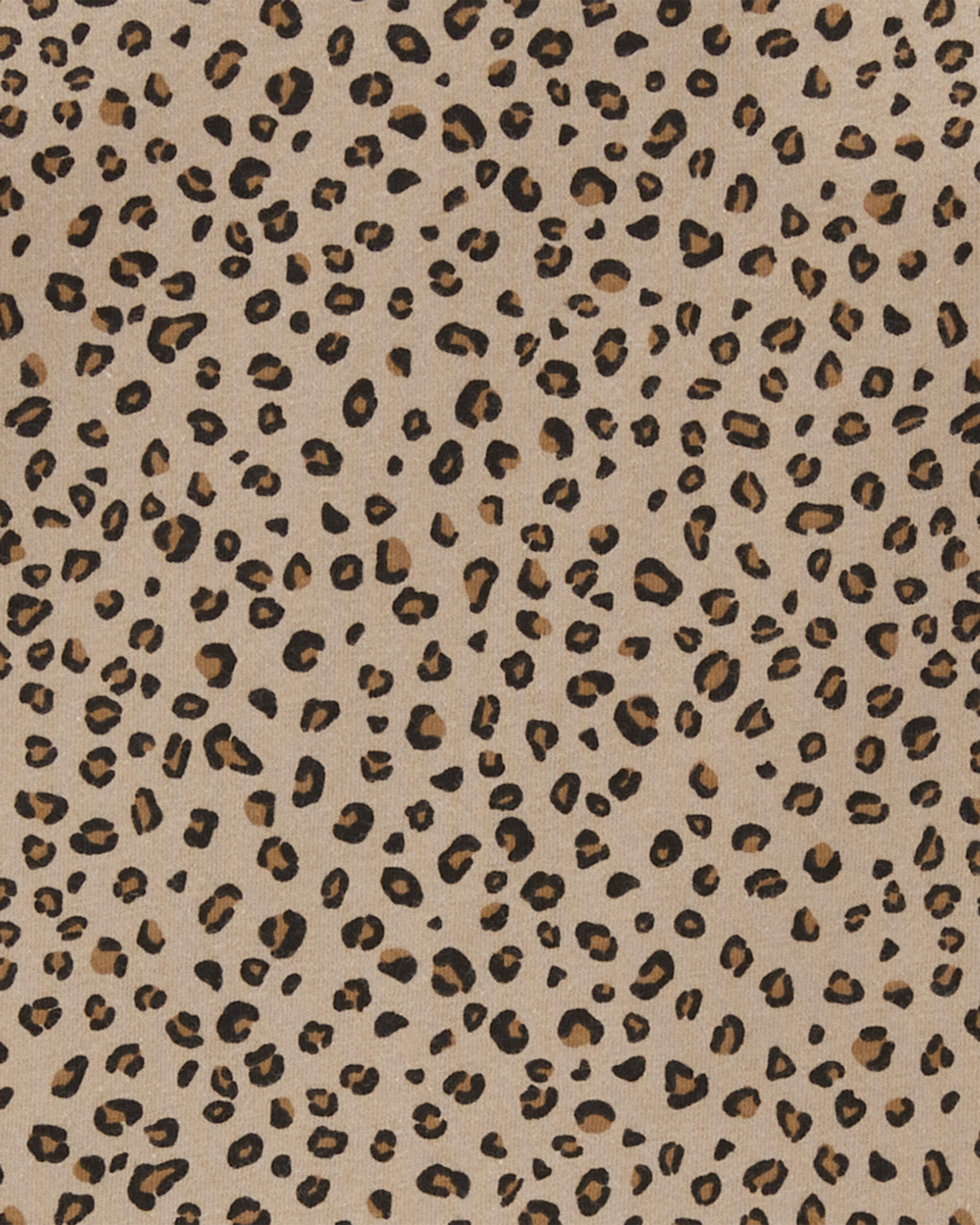 Kid Leopard Print Peplum Top