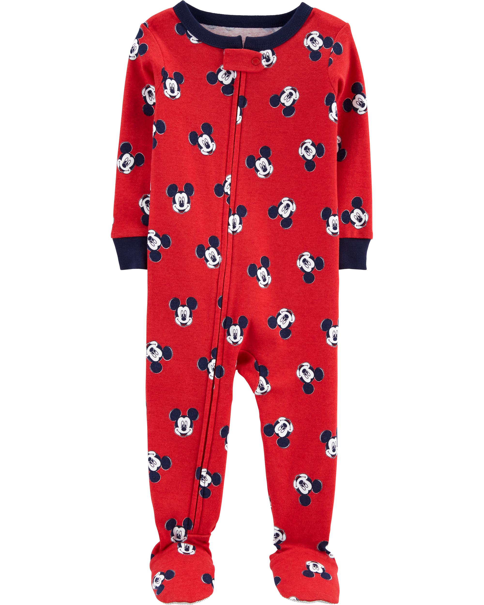 1-Piece 100% Snug Fit Cotton Footie Pyjamas