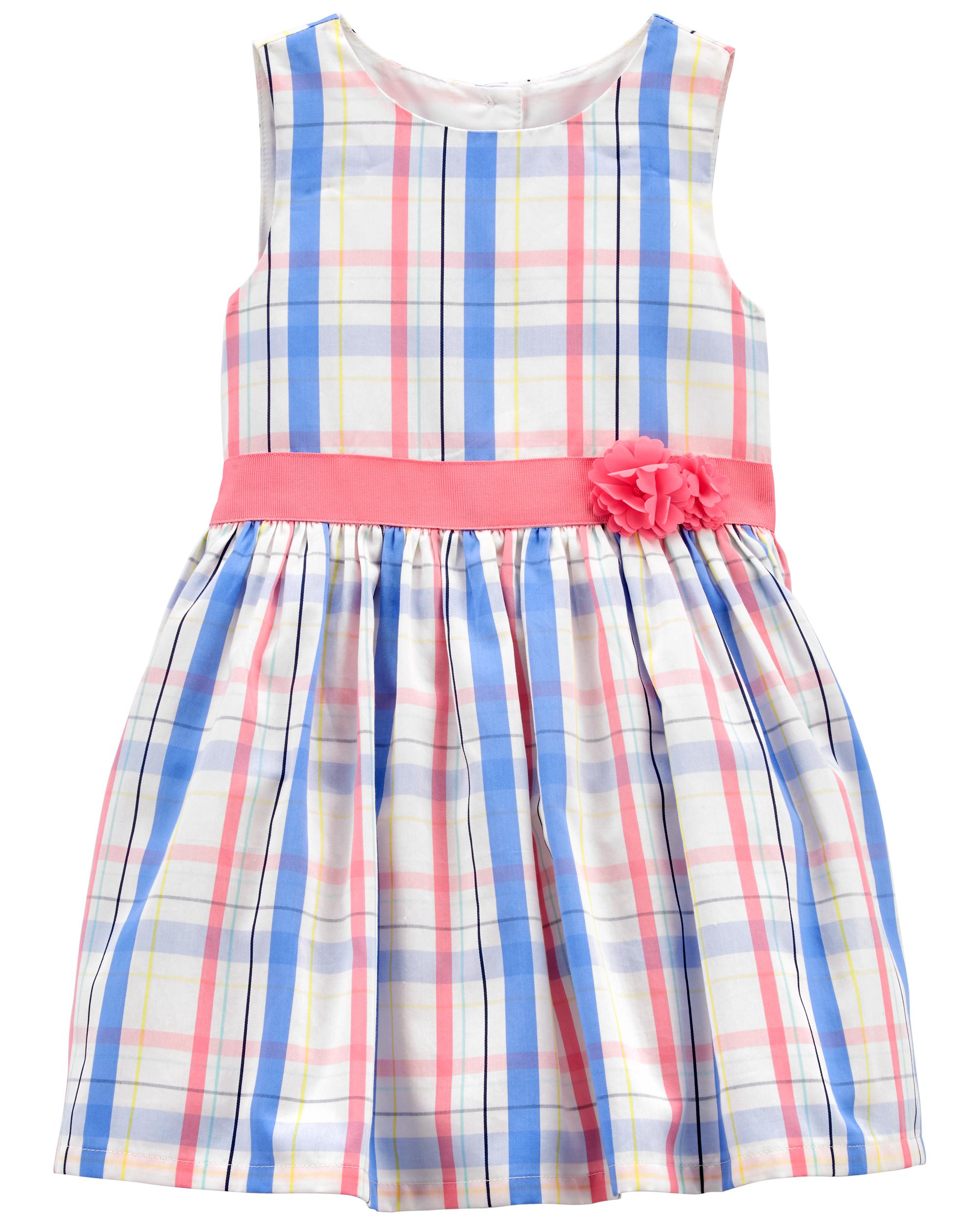 Carter's plaid hot sale dress