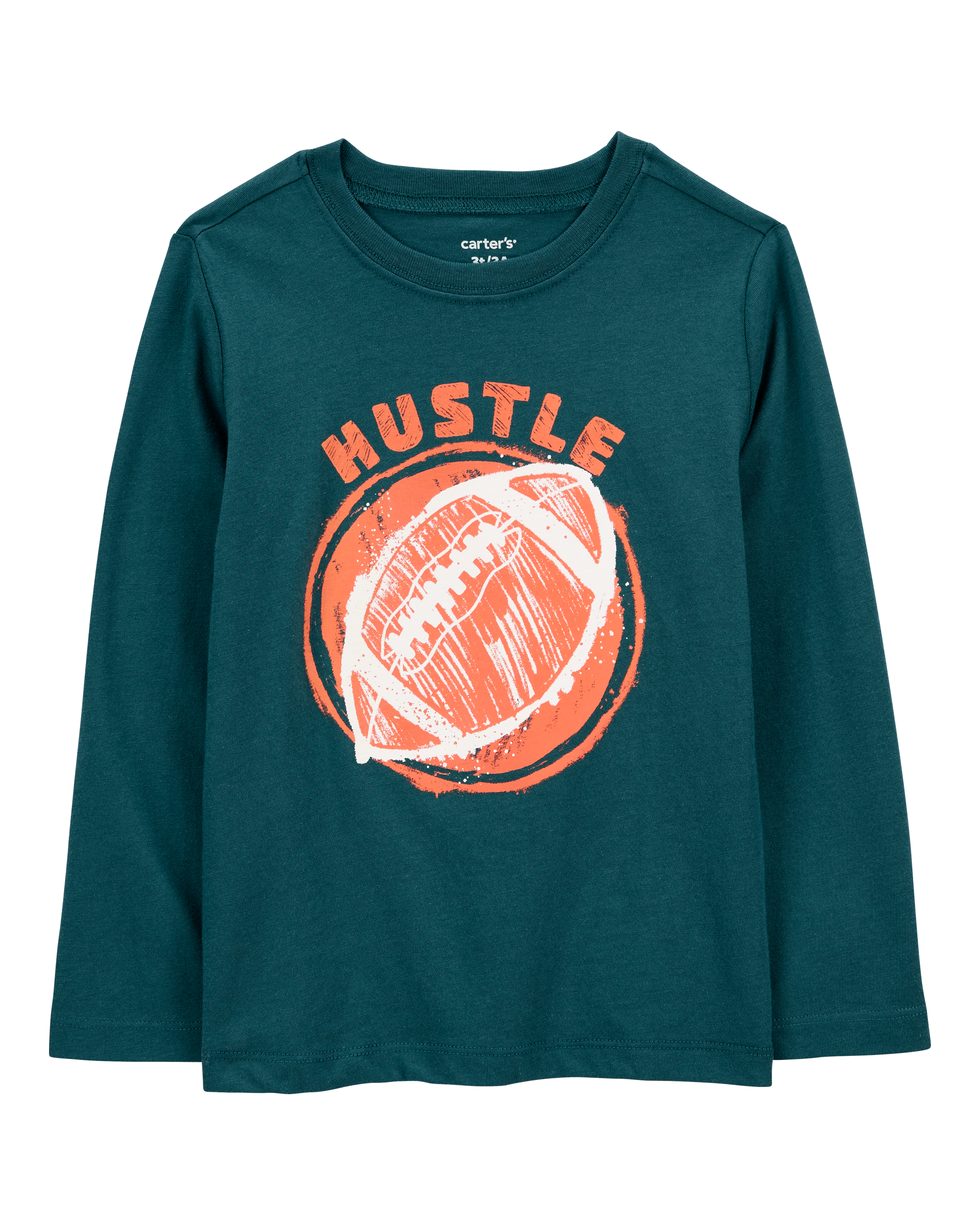 Toddler Hustle Football Graphic Tee