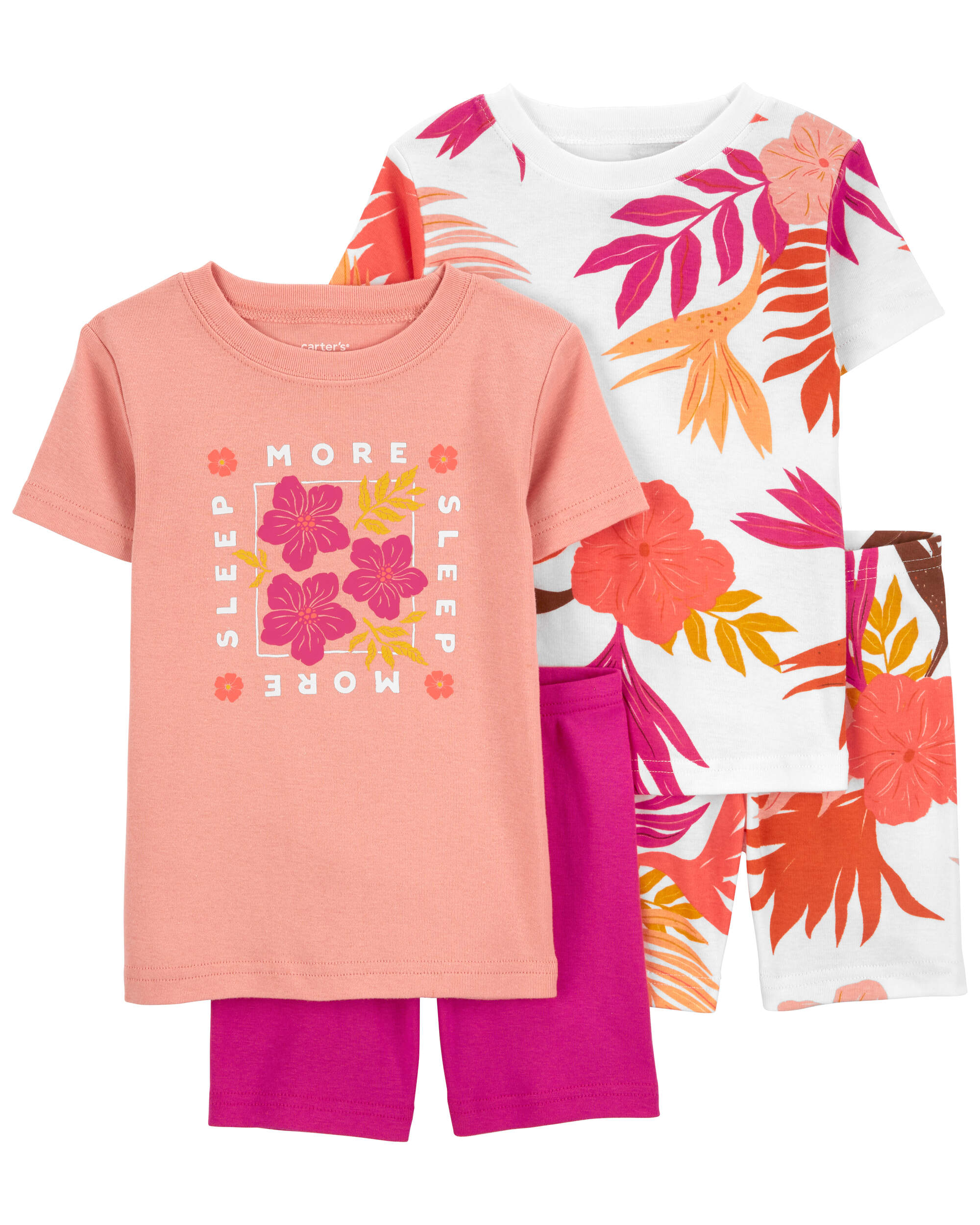 Toddler 4-Piece Floral Pyjamas Set