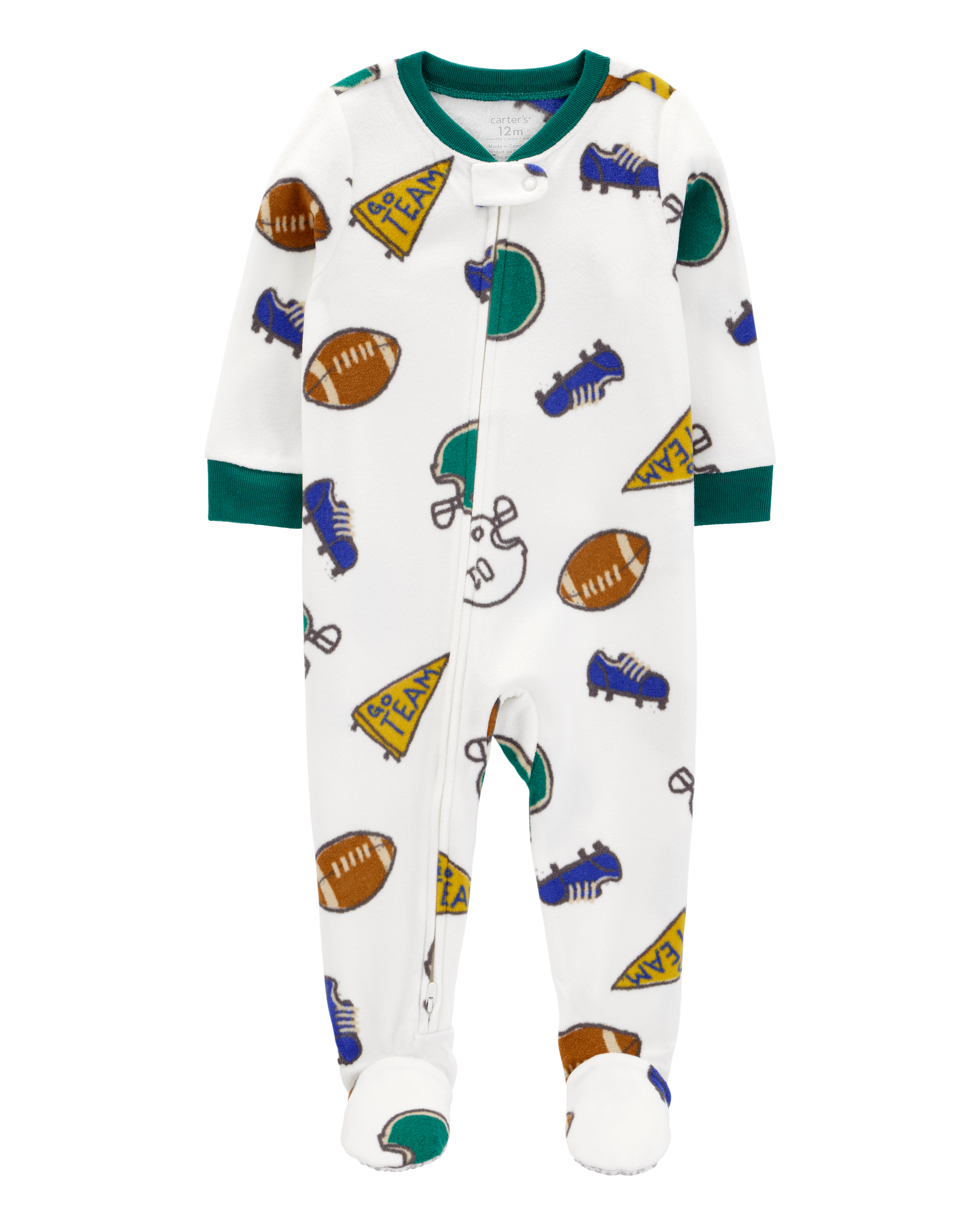 Baby 1-Piece Sport Fleece Footie Pyjamas